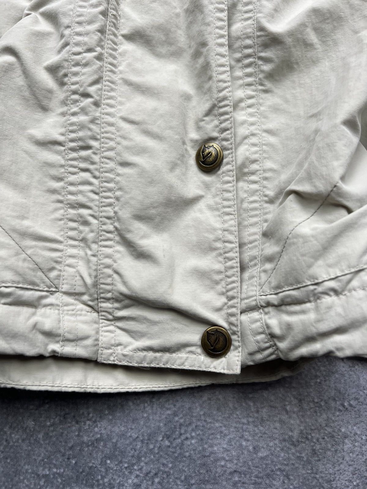 Fjallraven Fjallraven White Nylon Womens Jacket Size L / US 10 / IT 46 - 4 Thumbnail