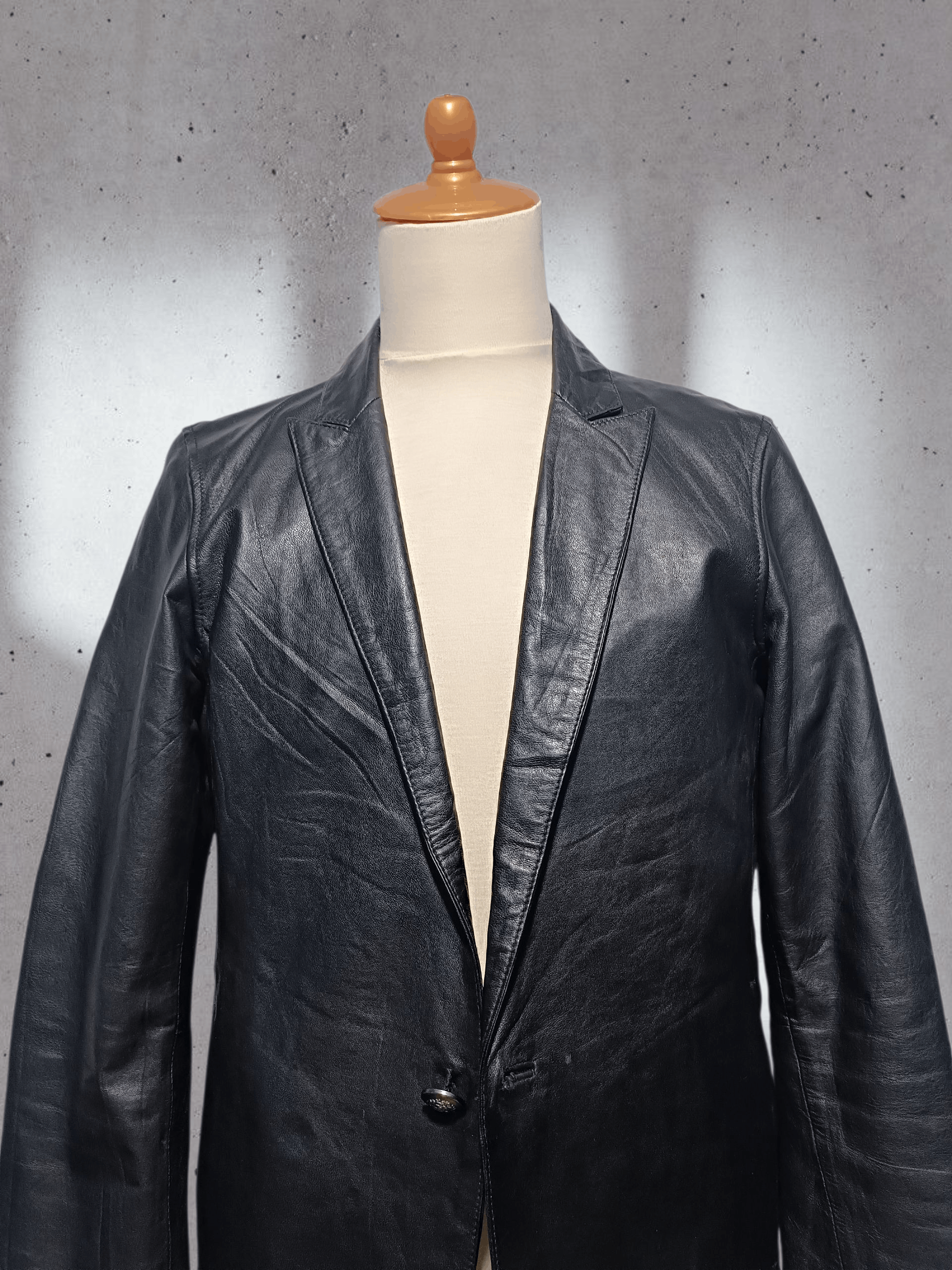 Vanquish Vanquish Leather Blazer Black 1 Button Japan Size US M / EU 48-50 / 2 - 3 Thumbnail