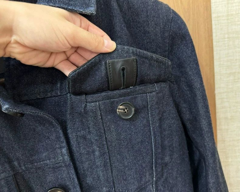 Loro Piana LORO PIANA Cashmere denim jacket for autumn and winter Size US M / EU 48-50 / 2 - 9 Thumbnail