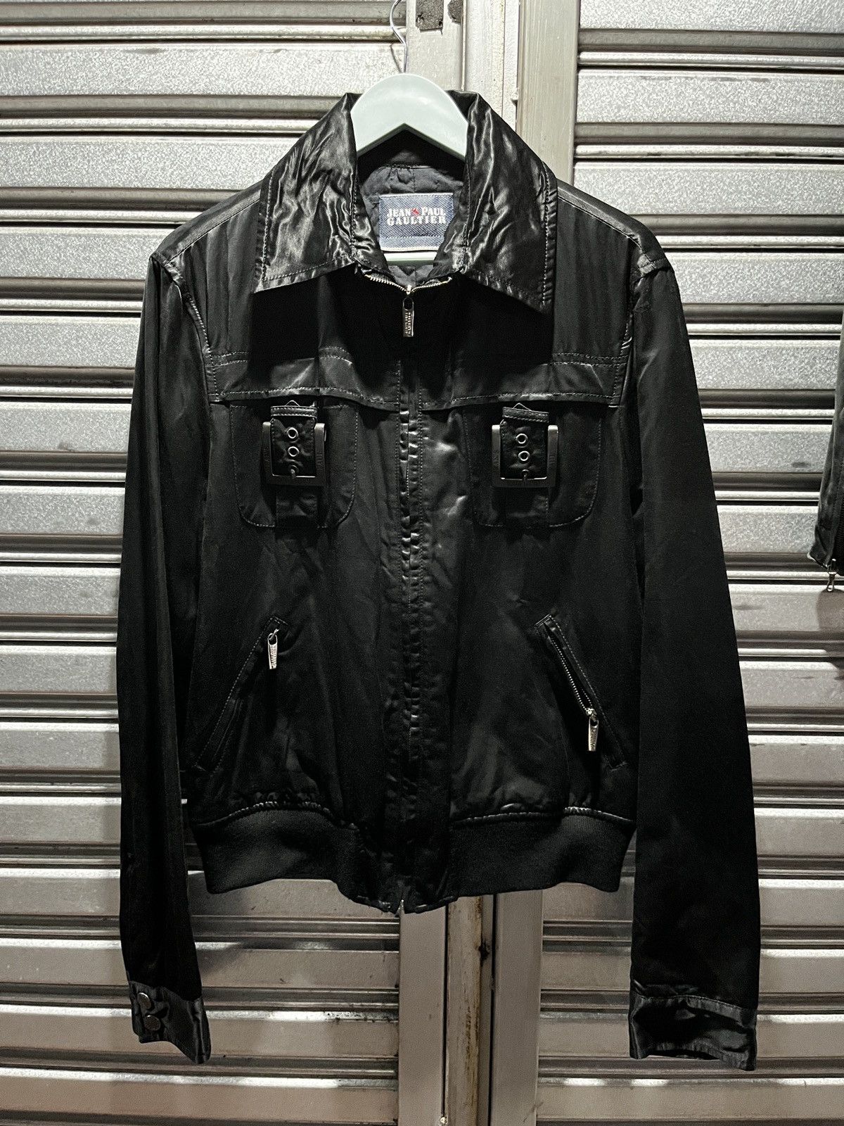 Jean Paul Gaultier Y2K Jean Paul Gaultier Runway Nylon Motorcycle Biker Jacket Size L / US 10 / IT 46 - 1 Thumbnail
