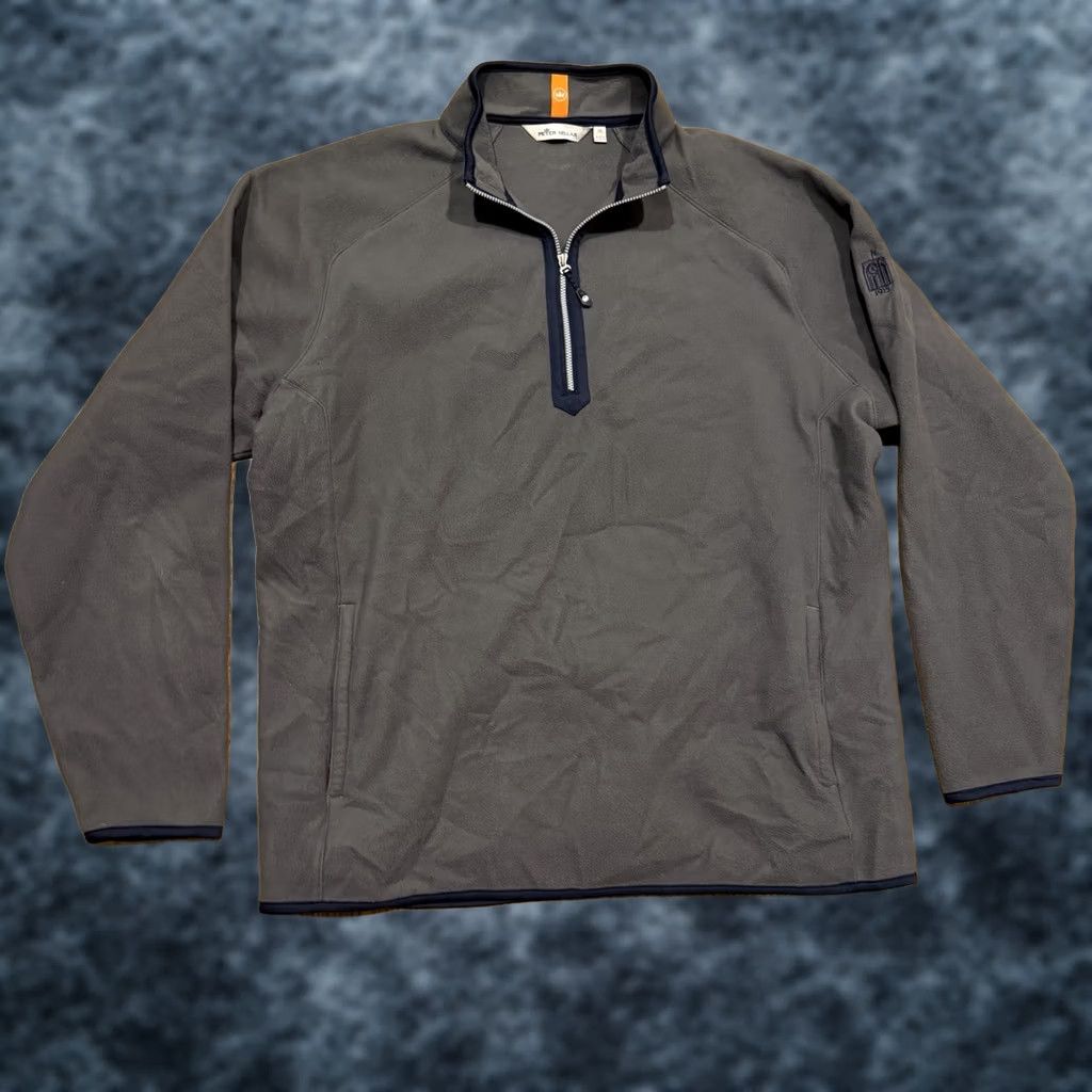 Peter Millar Peter Millar Crown Sport 1/2 Zip Pullover Fleece Men’s XL Grey Olympia Fields Golf CC Shirt Pullover Sports Golf Mens XL Gray Size US XL / EU 56 / 4 - 1 Thumbnail
