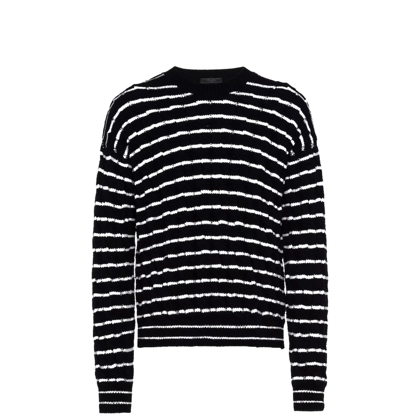 Prada o1bcso1str1025 Cashmere Sweater in Black/White Size US S / EU 44-46 / 1 - 1 Thumbnail