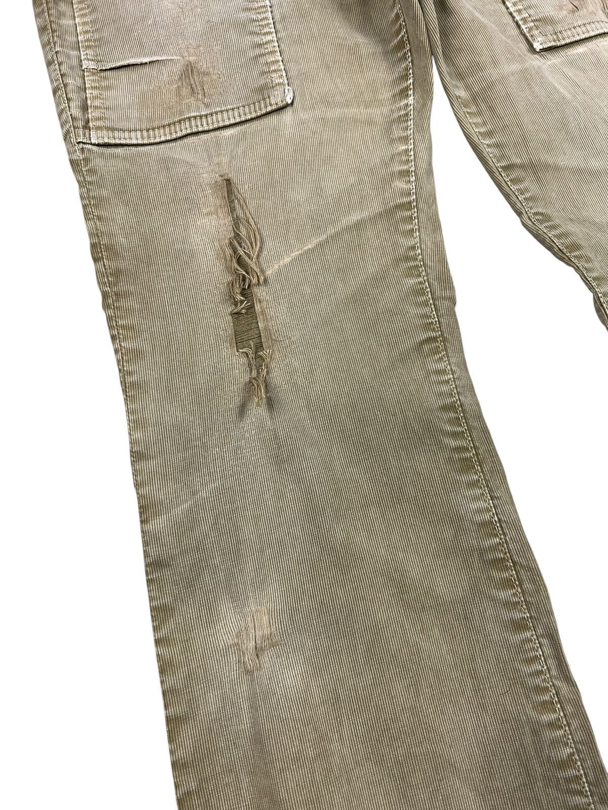 If Six Was Nine × Japanese Brand × Le Grande Bleu (L.G.B.) Kunna 🇯🇵 Sample Distressed Flare Corduroy Bush Pants Size US 32 / EU 48 - 5 Thumbnail