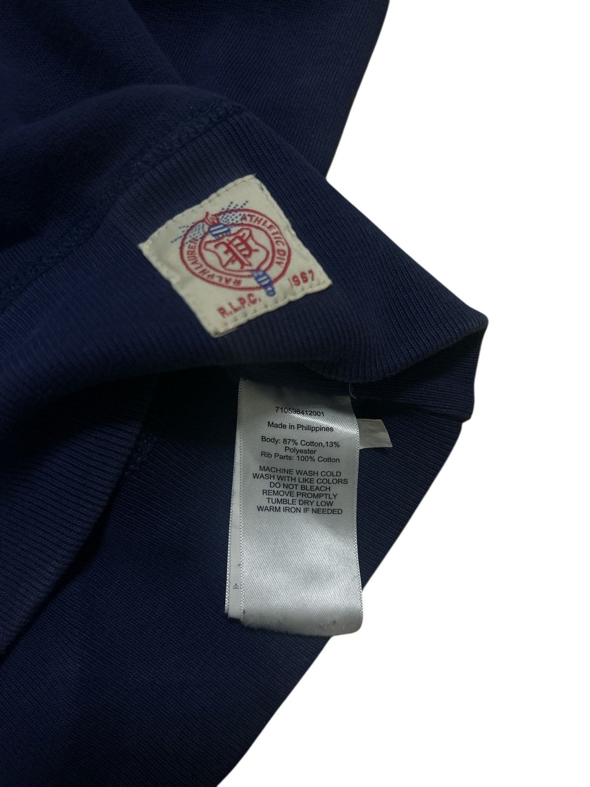 Polo Ralph Lauren Vintage Ralph Lauren Big Logo Sweatshirt Navy Blue Size US M / EU 48-50 / 2 - 4 Thumbnail