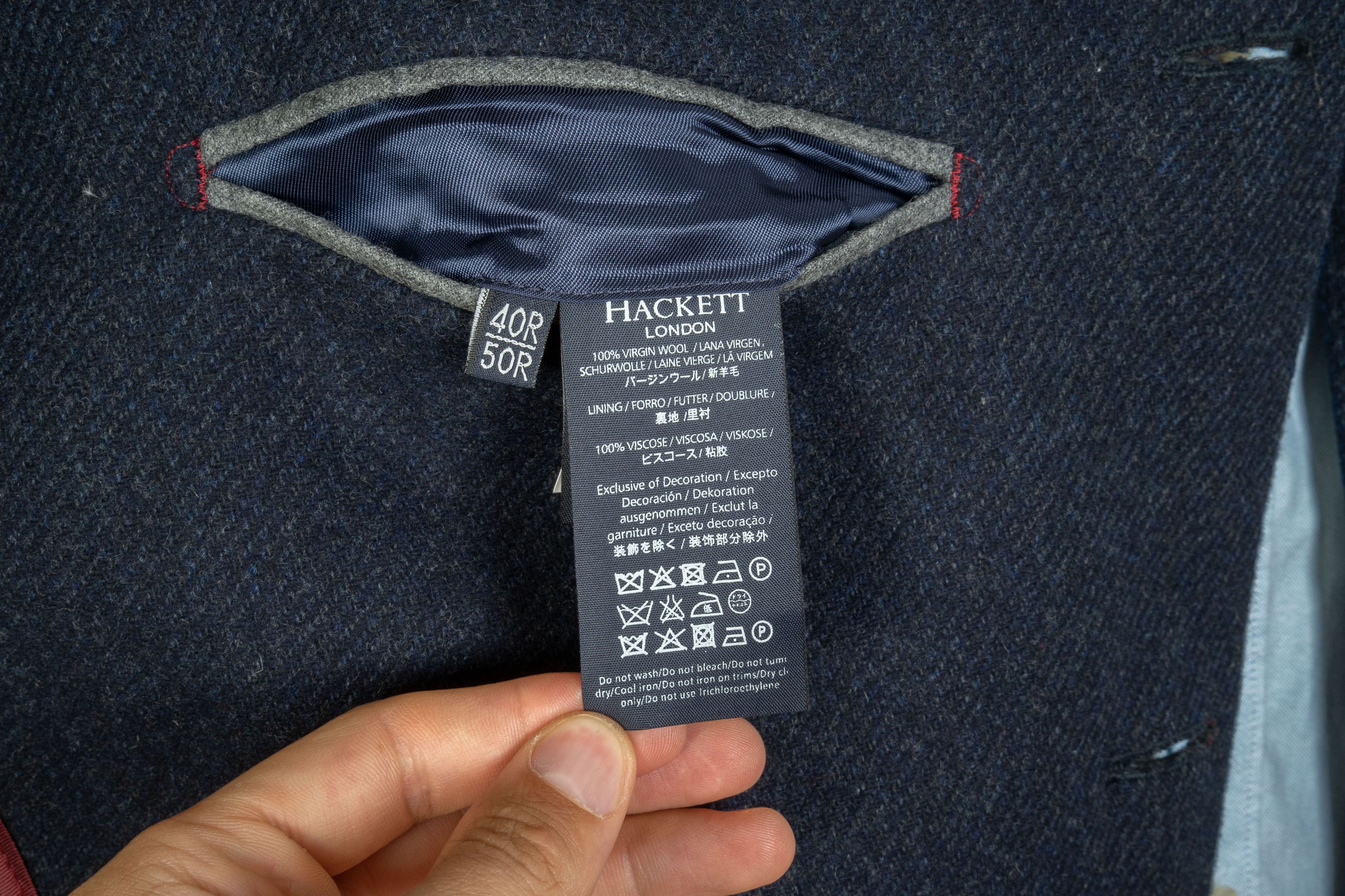 Hackett Hackett London Wool Navy Blue Coat Size US M / EU 48-50 / 2 - 7 Thumbnail