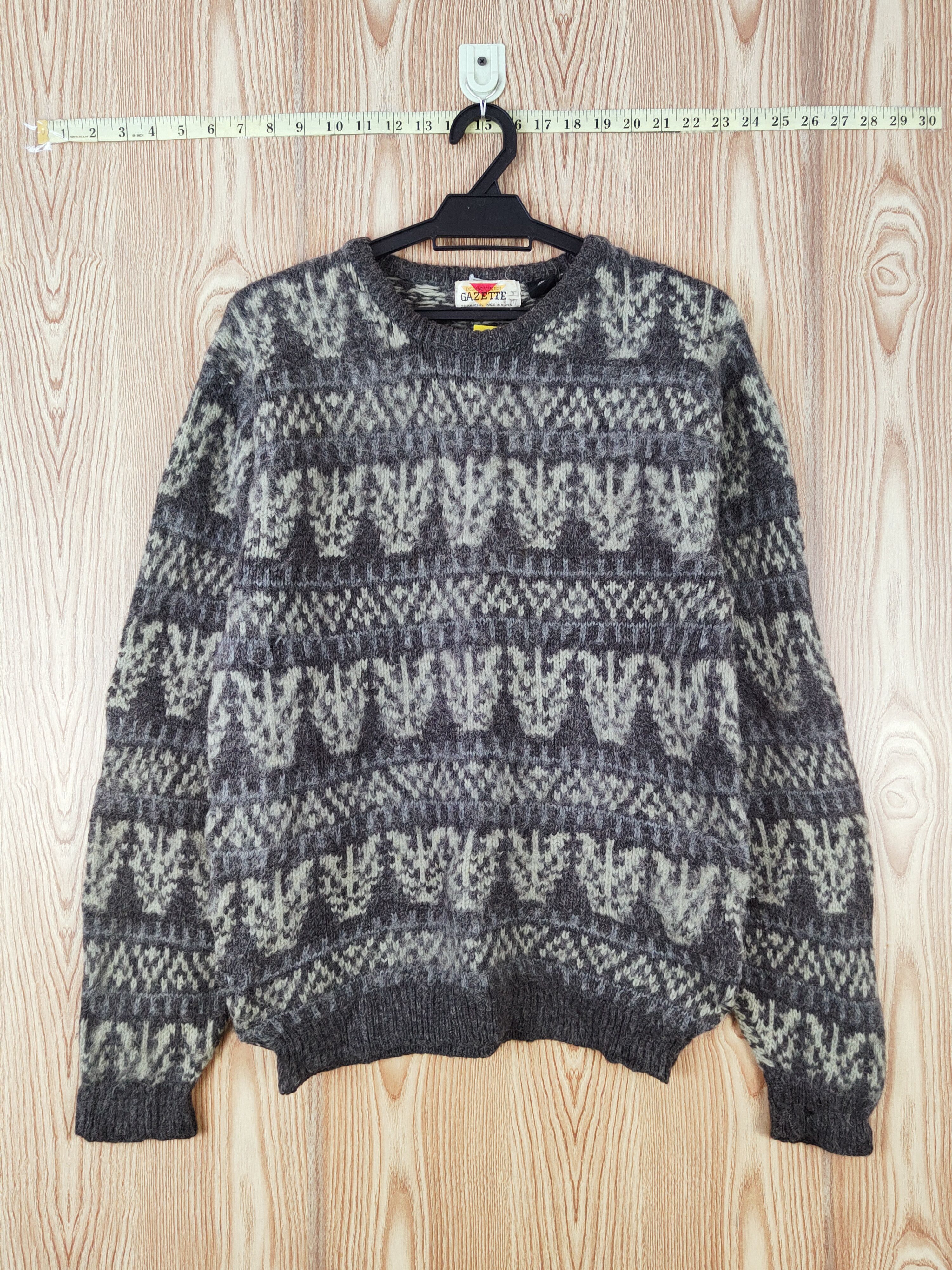 Japanese Brand D Gazette Dark Gray vintage Wool Knitwear Sweatshirts #W866 Size US M / EU 48-50 / 2 - 1 Thumbnail
