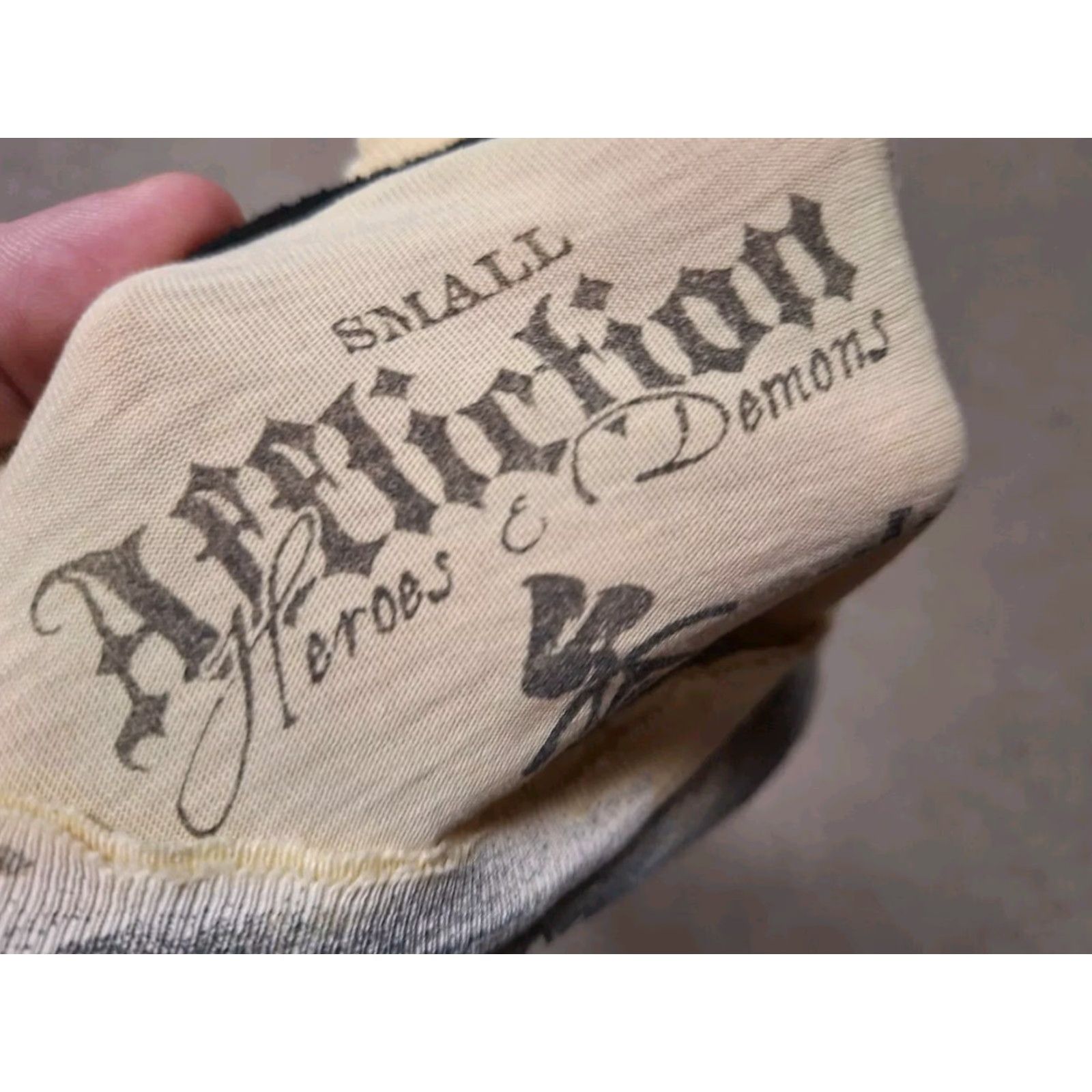 Affliction Affliction T-Shirt Men S Brown Ghost Y2k Fashion Anime Skull Tattoo Hype 90s Size US S / EU 44-46 / 1 - 2 Thumbnail