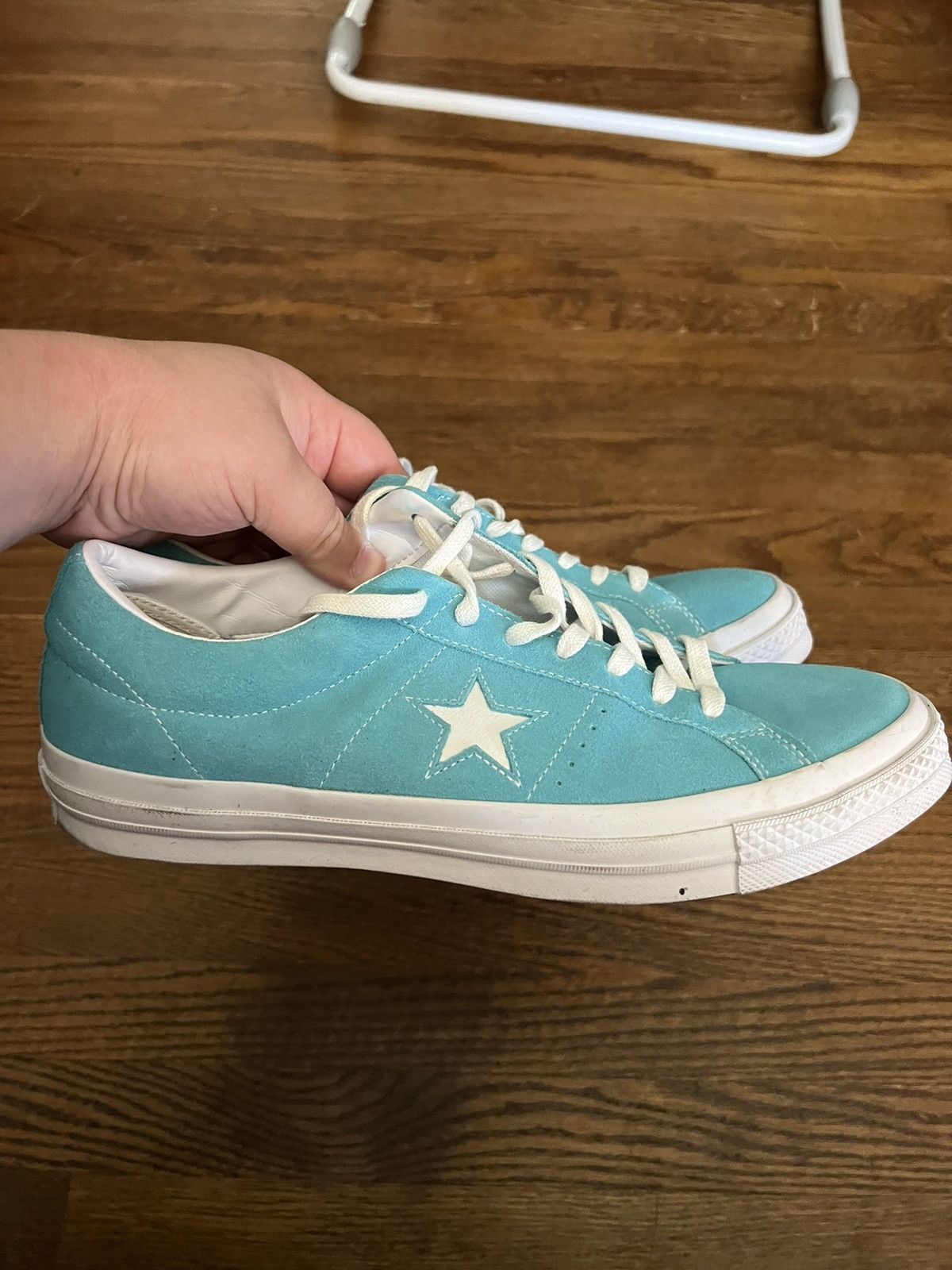 Converse Converse One Star OX 'Cyan' Mens Skate Casual Shoe Mens 10.5 ...