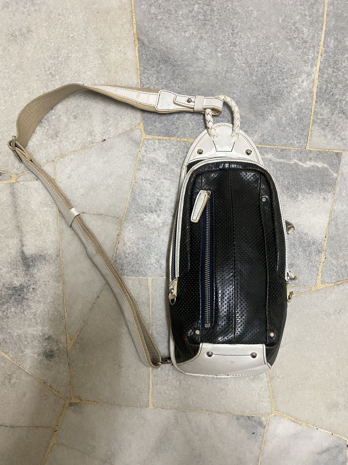 Japanese Brand Kiefer Neu Two Way Leather Craft Japan Crossbody Bag Size 32 - 1 Thumbnail