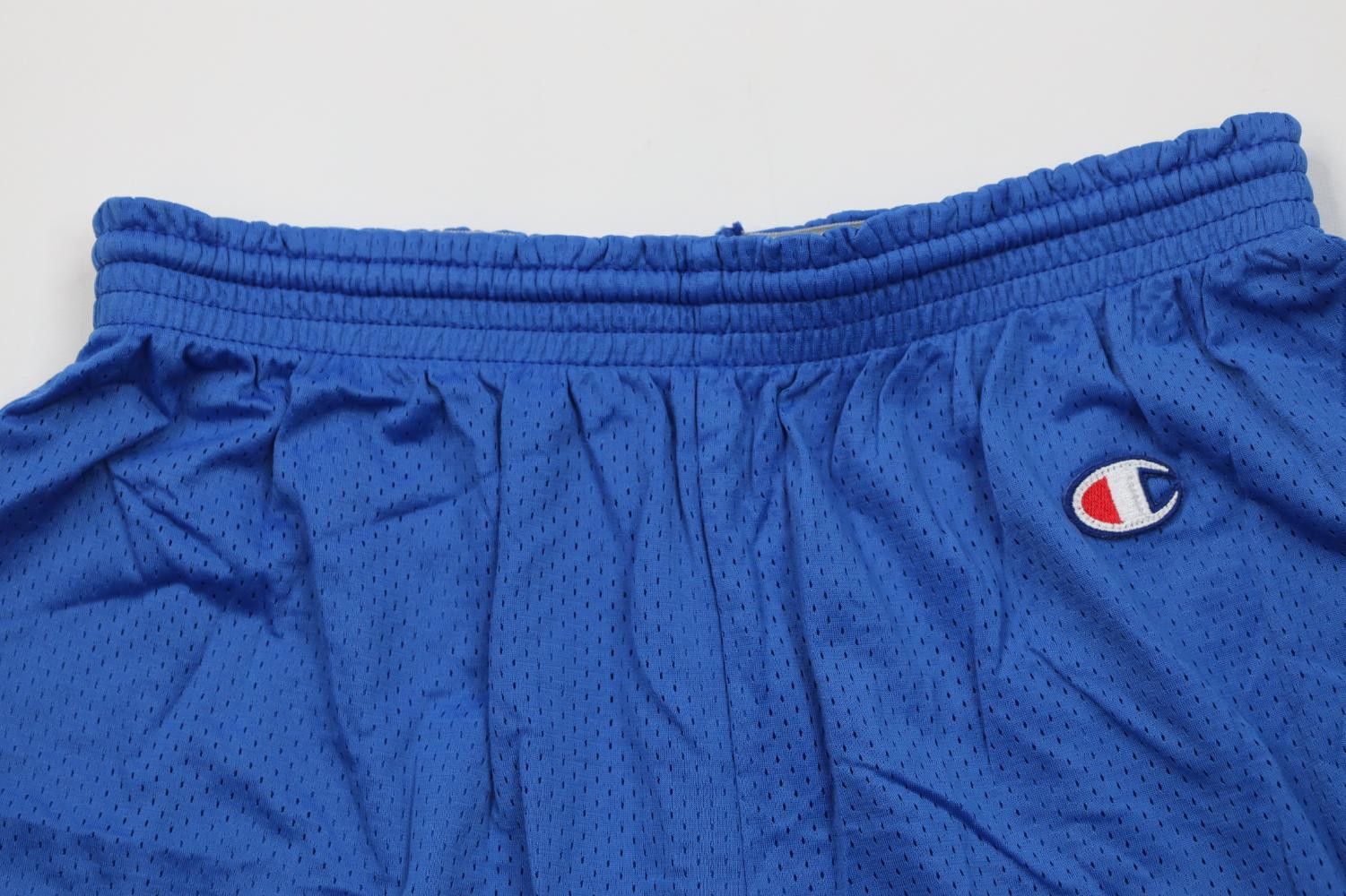 Champion Vintage 90s Champion Above Knee Mesh Shorts Royal Blue Nylon Size US 34 / EU 50 - 2 Thumbnail