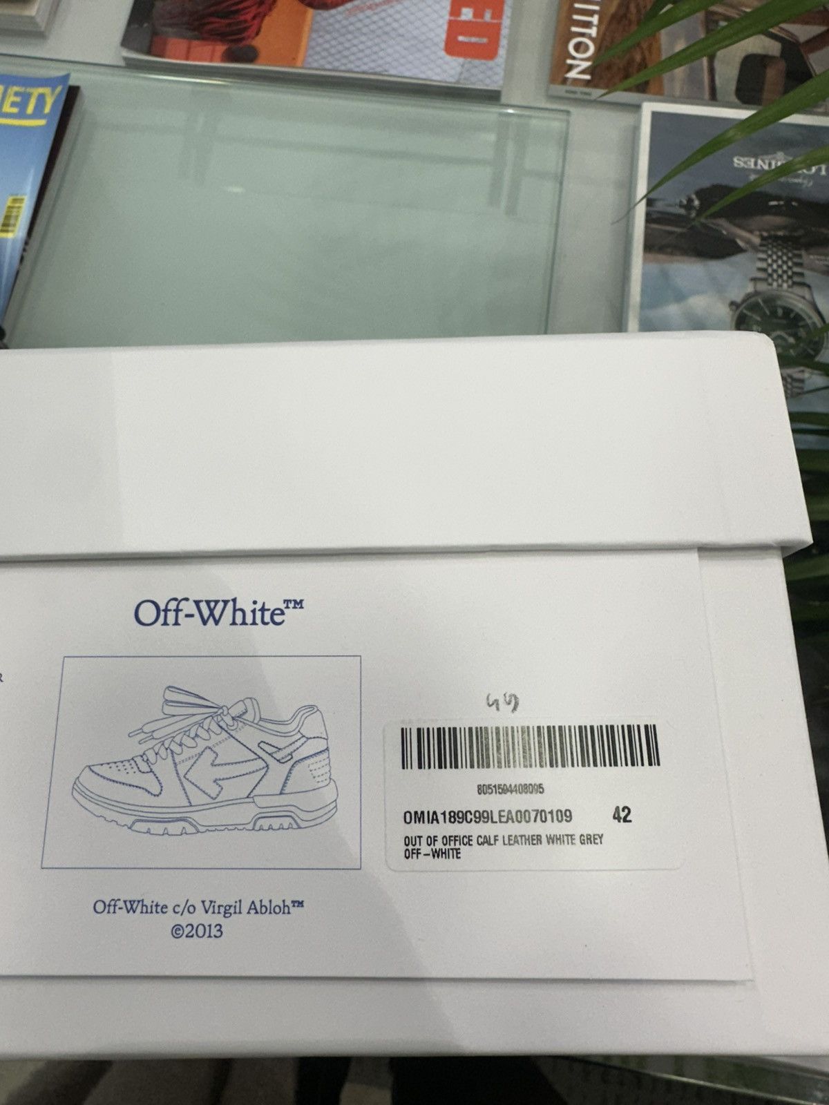 Off-White OFF-WHITE - Out of Office White Grey Sneakers Size US 9 / EU 42 - 7 Thumbnail