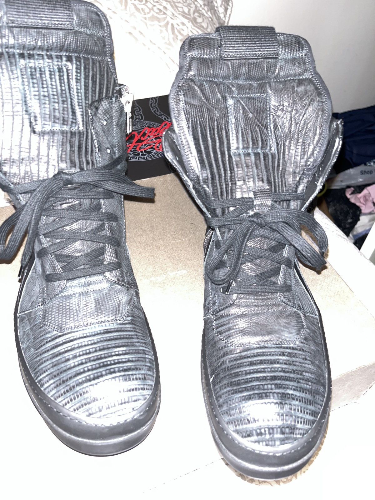 Rick Owens Rick Owens Geo basket 44 iguana skin Size US 11 / EU 44 - 2 Thumbnail
