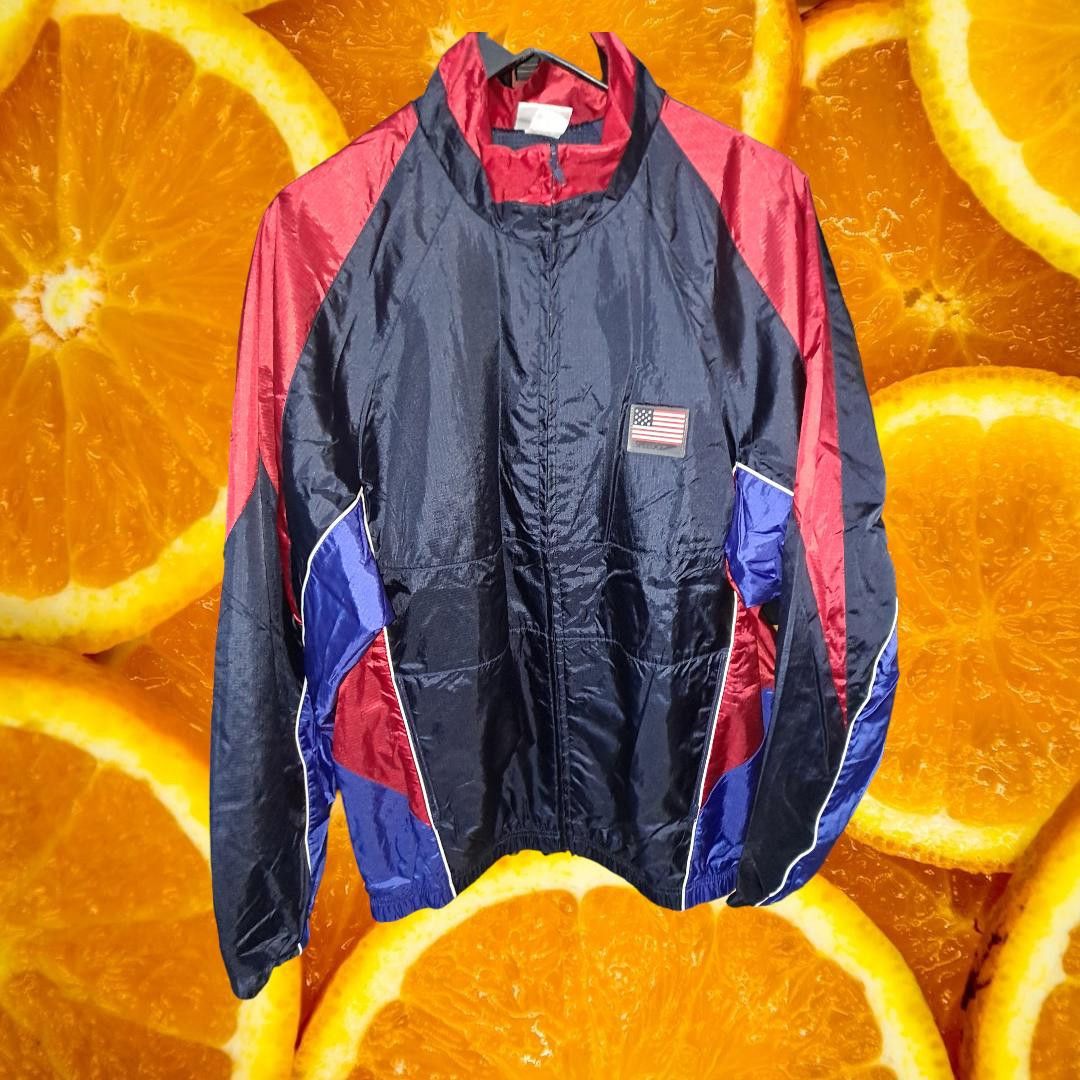 Speedo Speedo Blue and Red Full Zip Lined Windbreaker with American Size US L / EU 52-54 / 3 - 1 Thumbnail