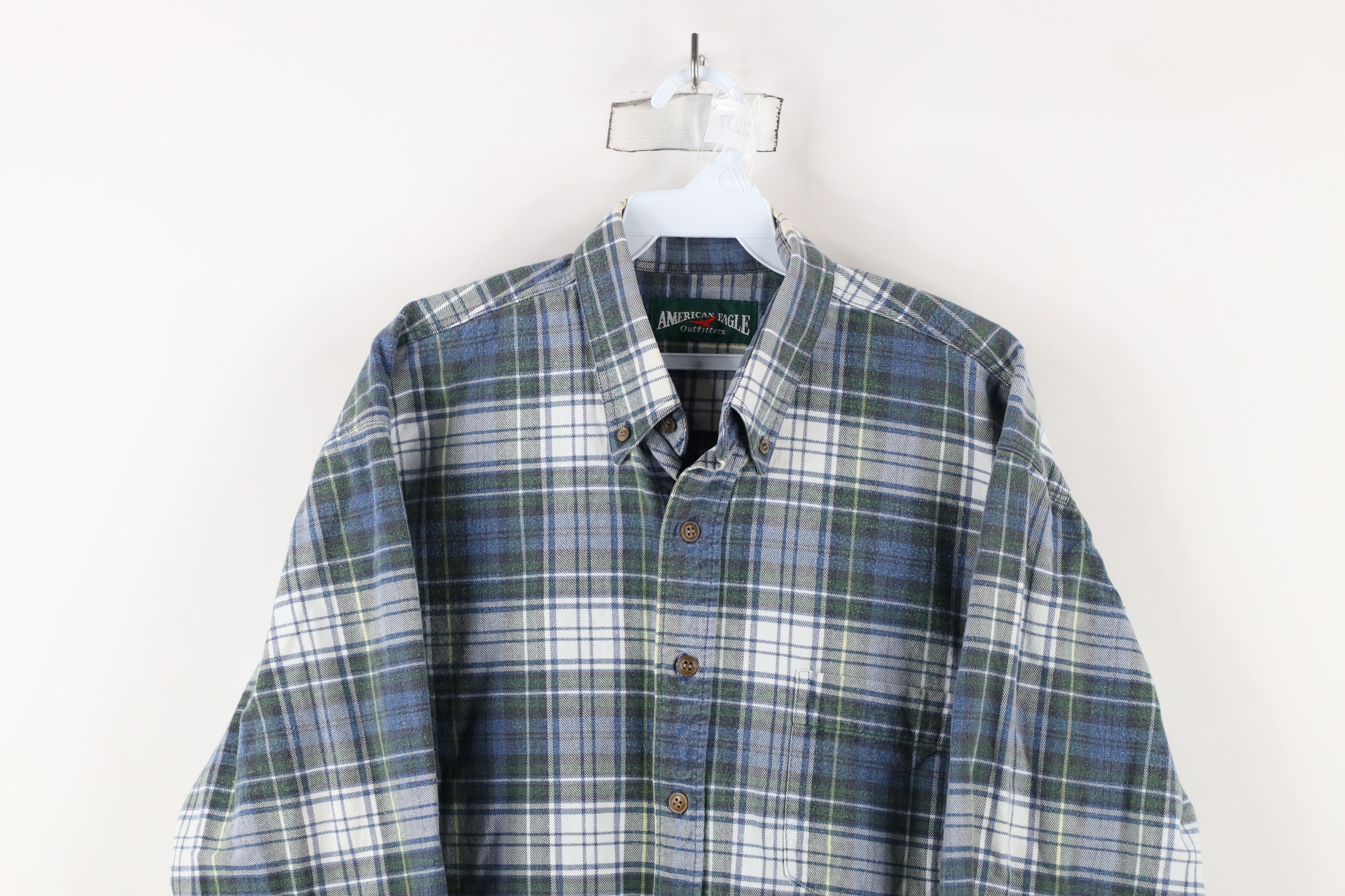 American Eagle Outfitters × Vintage Vintage 90s American Eagle Outfitters Button Down Shirt Size US L / EU 52-54 / 3 - 2 Thumbnail