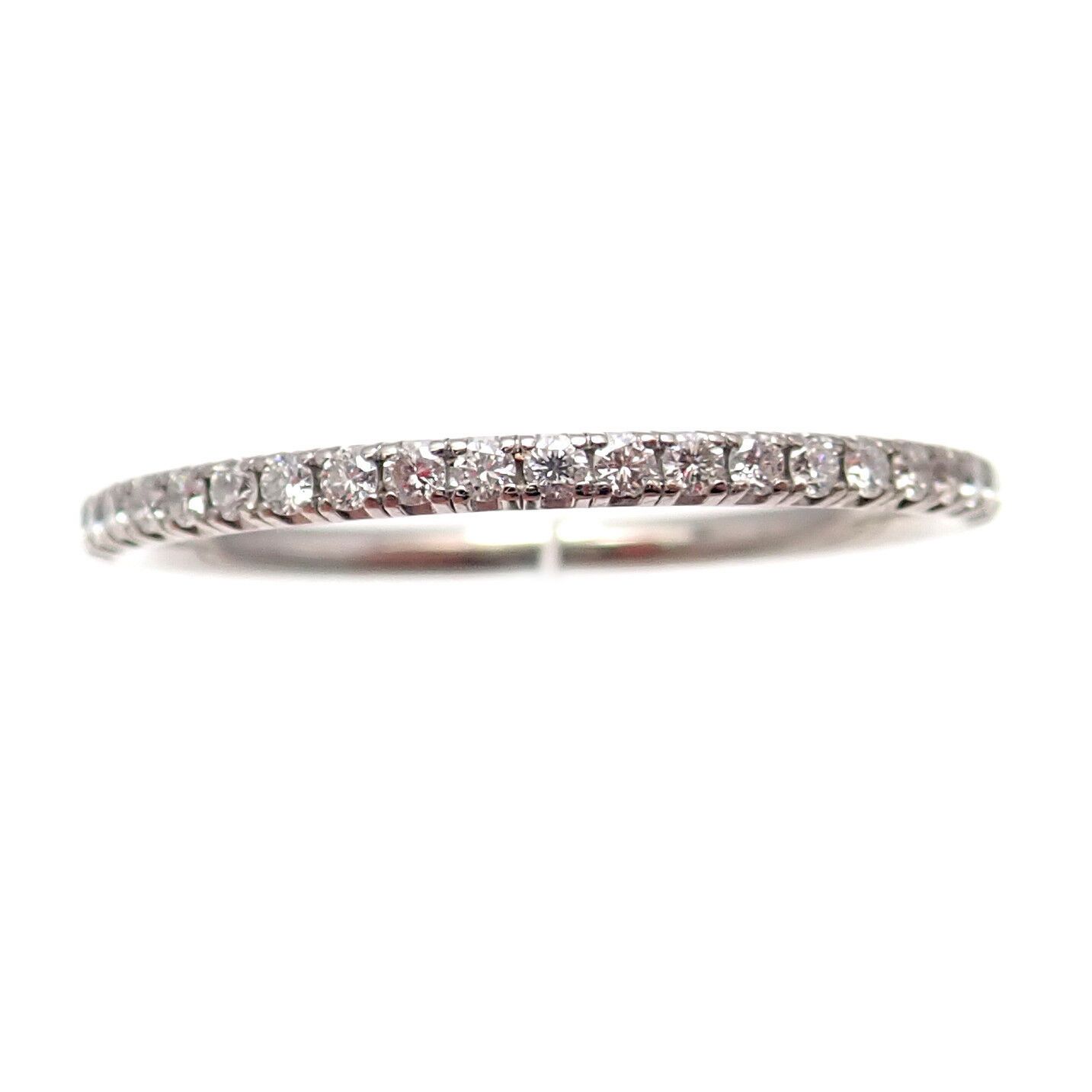 18k White Gold 0.37ctw Diamond Aura Band Ring Sz 7.5