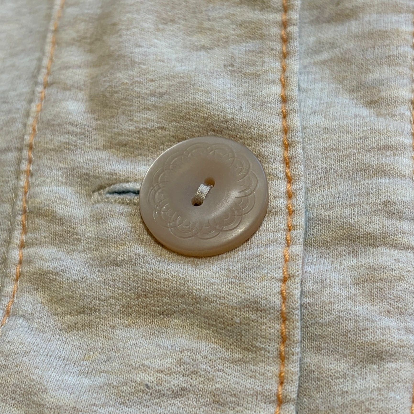 Free People VINTAGE Free People Henley Sweatshirt Womens M Oatmeal Hoodie Size M / US 6-8 / IT 42-44 - 6 Thumbnail