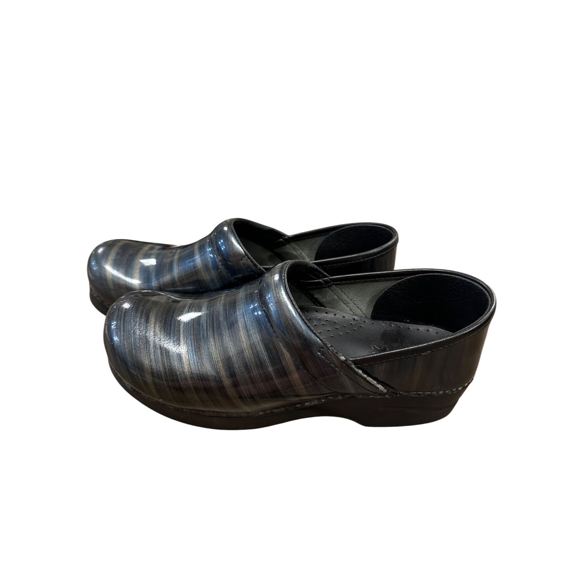 Dansko Dansko Womens Blue Gray Clogs Size 10 Comfort Slip-Ons SKU 6 Size US 10 / IT 40 - 3 Thumbnail