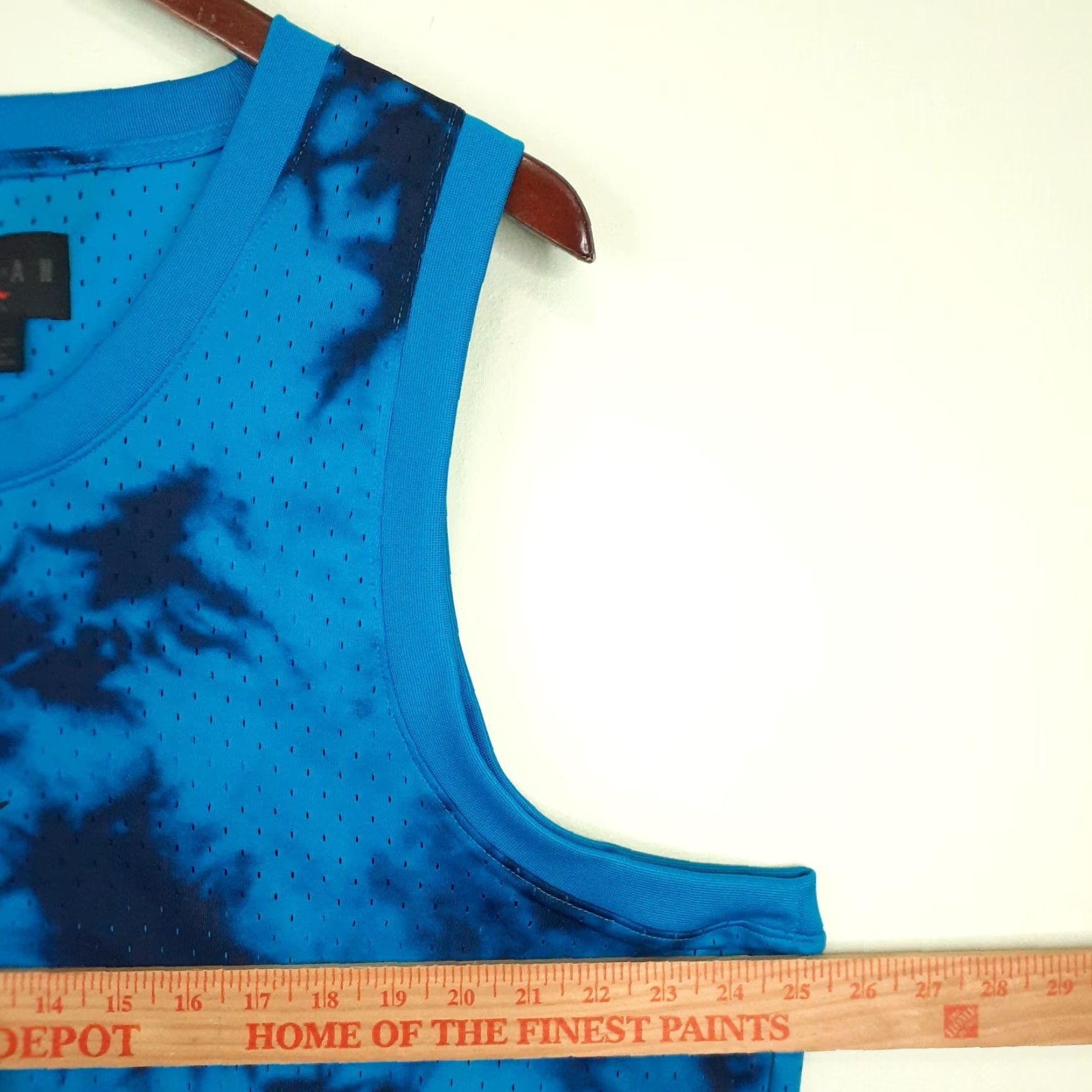 Jordan Brand Nike Dri Fit Jordan Sport Tank Top Muscle Shirt Mens XL Open Arm Openings Blue Polyester Sleeveless Pullover Activewear Basketball Sports Shirt Size US XL / EU 56 / 4 - 3 Thumbnail