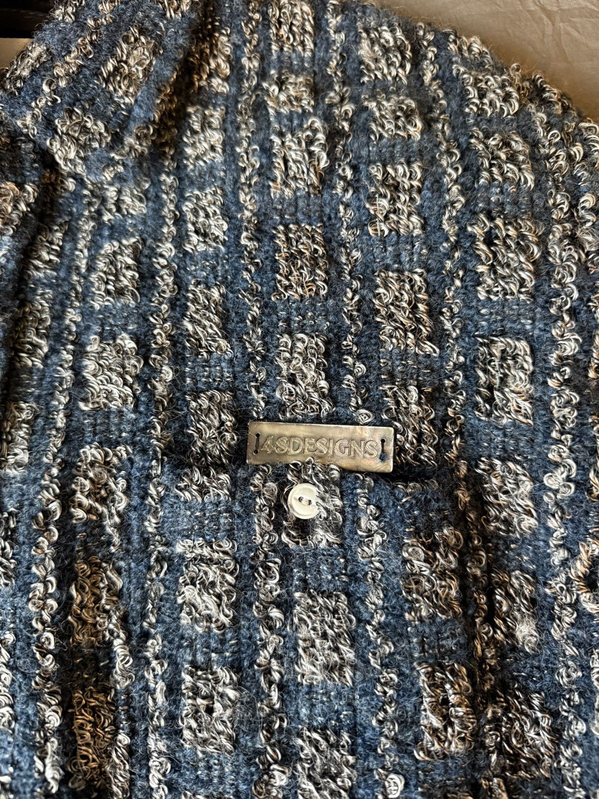 4SDESIGNS 4SDesigns Plaid Tweed Work Shirt Medium Size US M / EU 48-50 / 2 - 2 Thumbnail