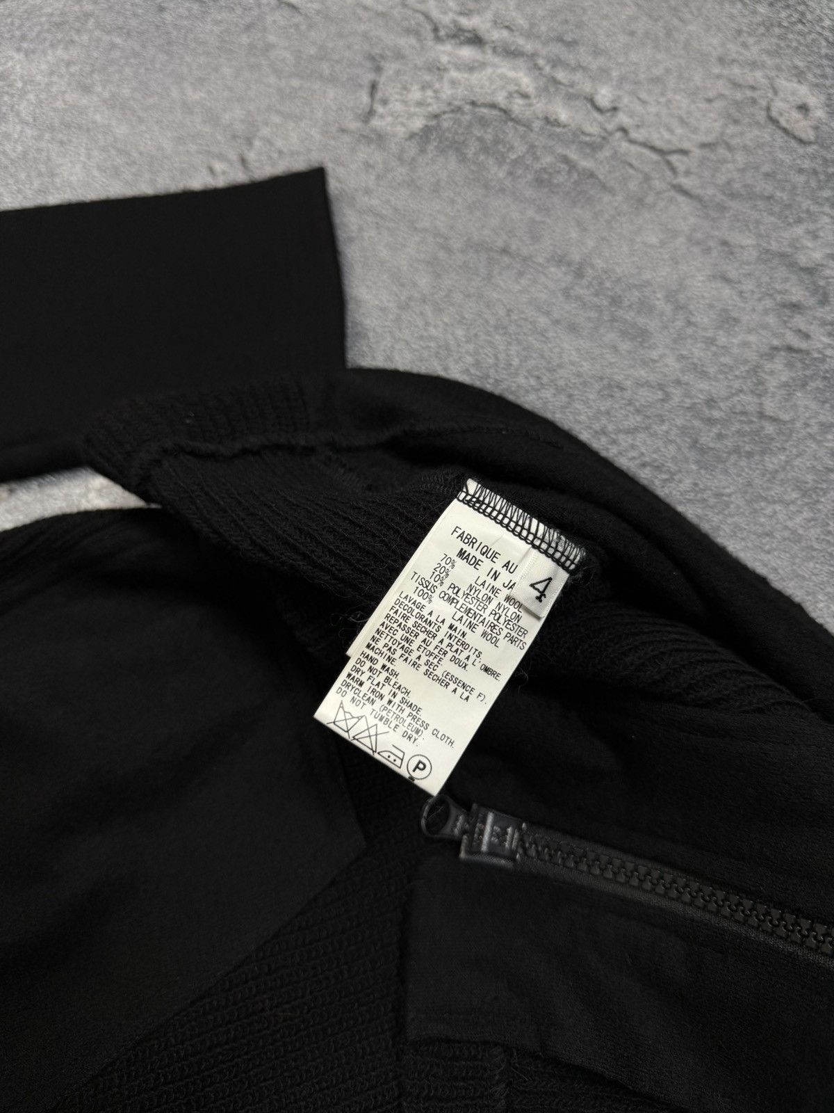 Yohji Yamamoto Y’s Yohji Yamamoto Wool Ribbed Zip Knit Pocket Sweater Size US XL / EU 56 / 4 - 15 Thumbnail