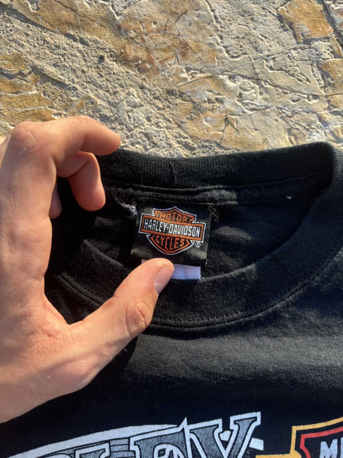 Harley Davidson × Vintage 2000s Vintage T Shirt Tee Moto Harley Davidson Y2K Graphic Size US S / EU 44-46 / 1 - 6 Thumbnail