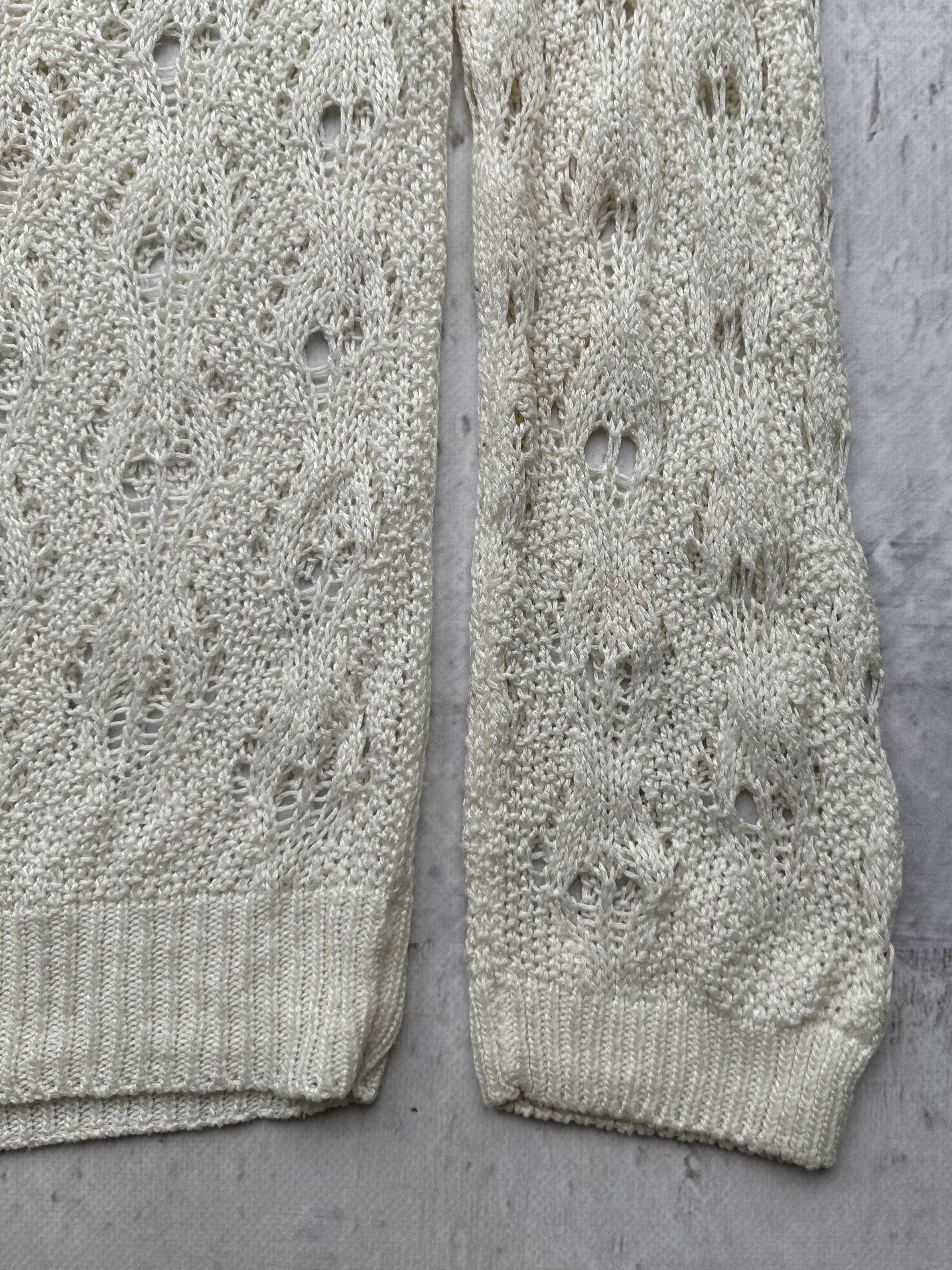 Japanese Brand Vintage Mesh Knit Sweater A602(48)D15 Size US XS / EU 42 / 0 - 11 Thumbnail