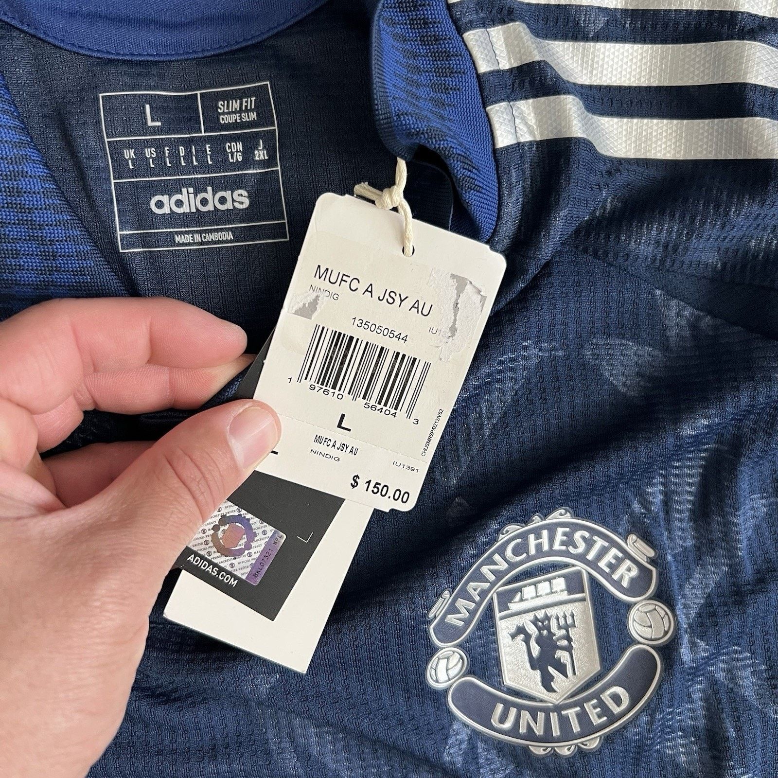 Adidas Adidas Manchester 24/25 Away Authentic Soccer Jersey XL $150 Size US XL / EU 56 / 4 - 8 Thumbnail