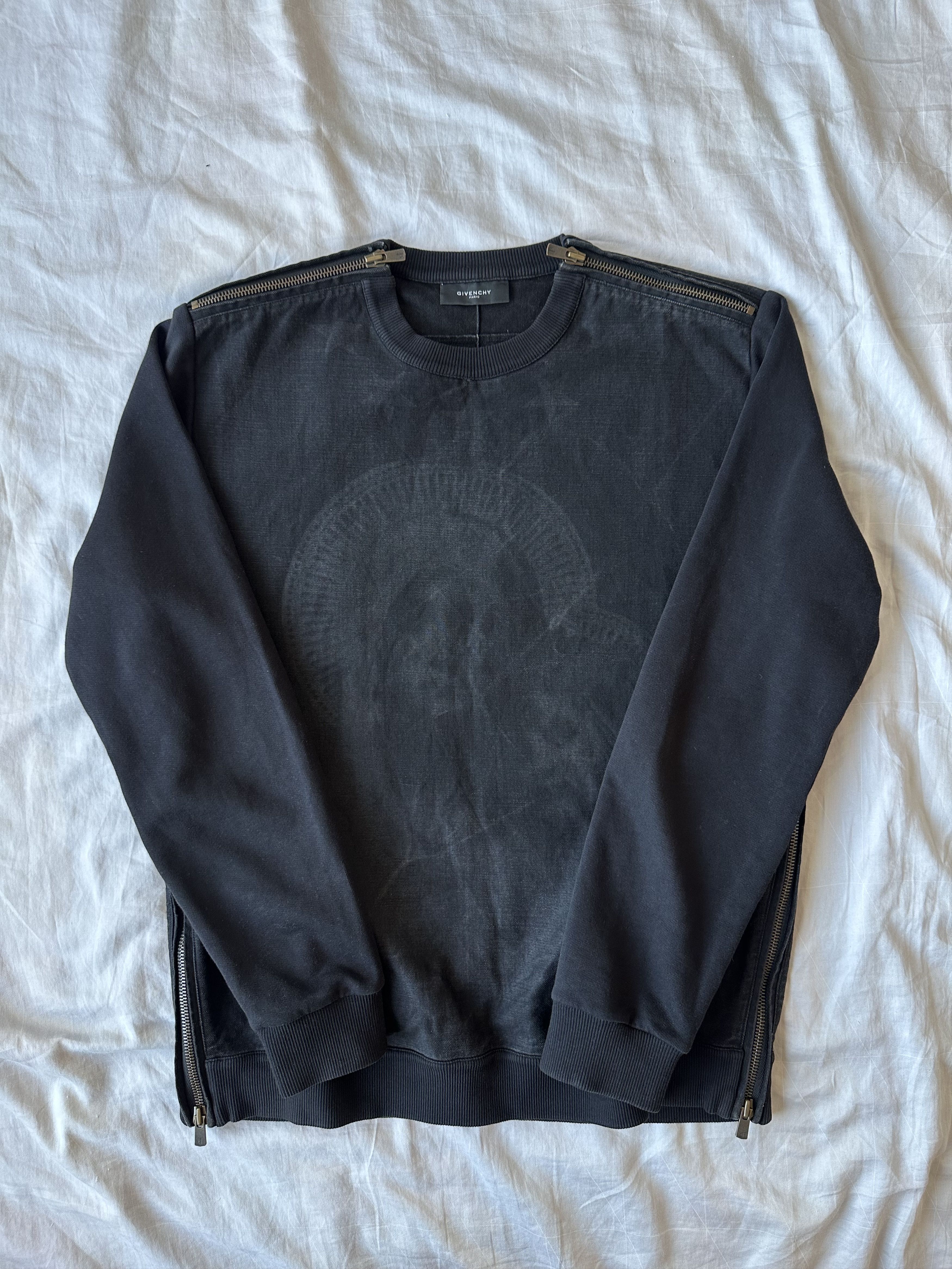 Givenchy FW2013 Givenchy Madonna Denim Double Zip Jersey Crewneck Size US L / EU 52-54 / 3 - 3 Thumbnail