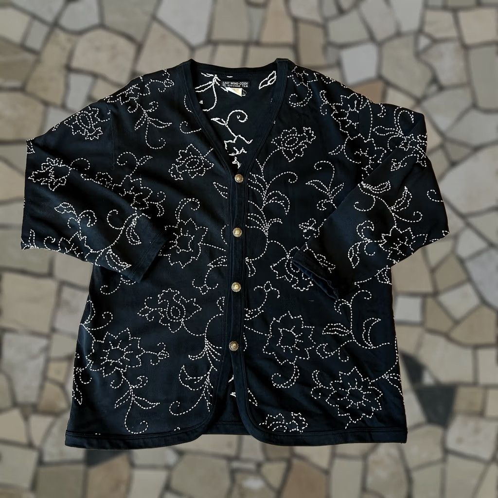 Vivienne Tam Vivienne Tam East Wind Code Embroidered Knit Black Cardigan Women’s 1 Size XS / US 0-2 / IT 36-38 - 1 Thumbnail