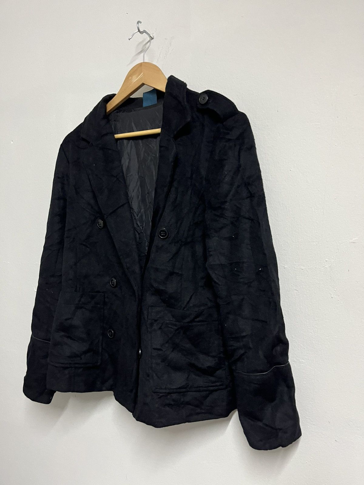 RAGEBLUE 💥Japanese Brand RAGEBLUE Wool Black Jackets Size US S / EU 44-46 / 1 - 2 Thumbnail