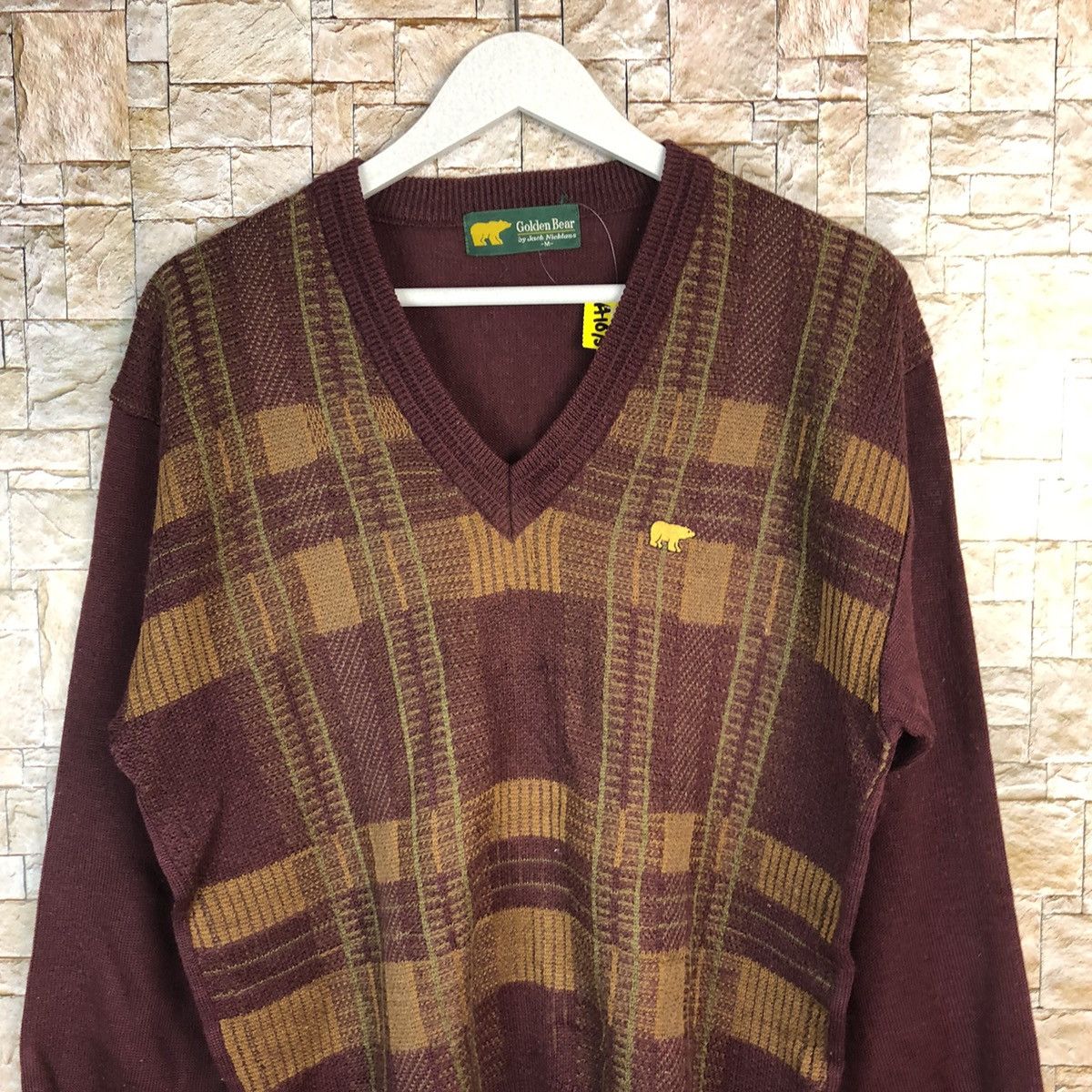 Golden Bear Golden Bear vintage Maroon Knitwear sweatshirt #A1075 Size US S / EU 44-46 / 1 - 5 Thumbnail