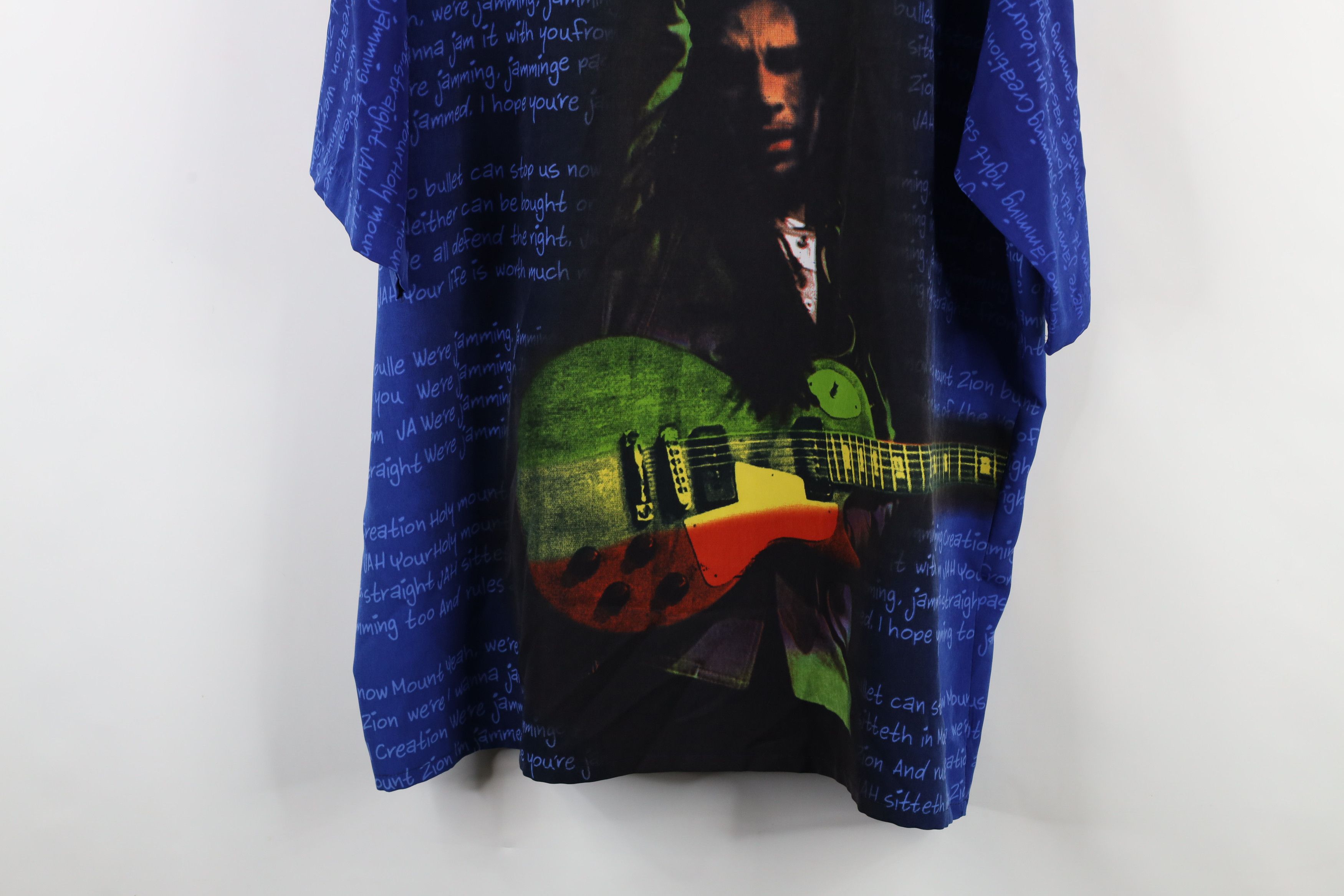 Vintage Vintage 90s Y2K Streetwear Print Bob Marley Button Shirt Size US XXL / EU 58 / 5 - 14 Thumbnail