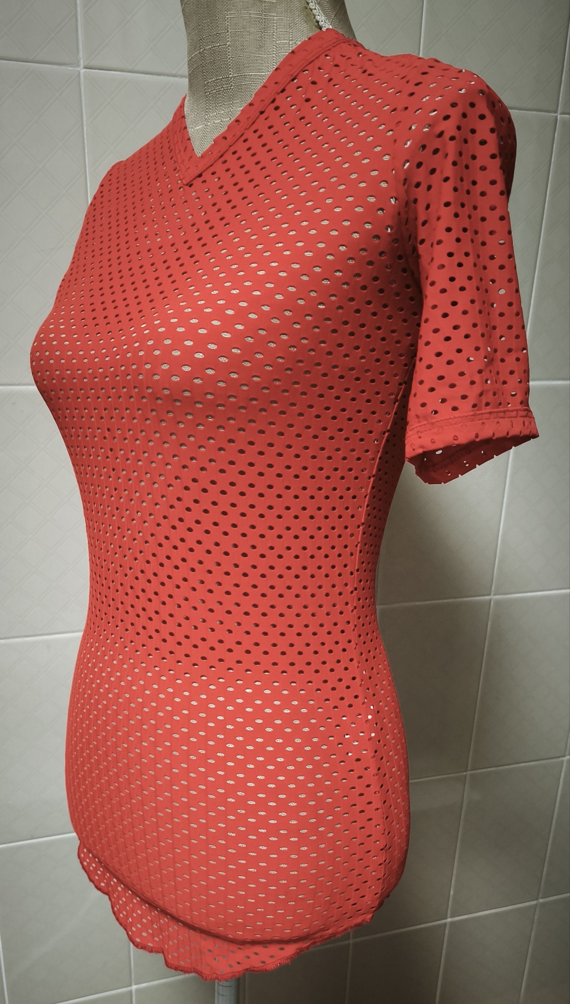 Jean Paul Gaultier Year: 1995 - Coral perforated top Size S / US 4 / IT 40 - 13 Thumbnail