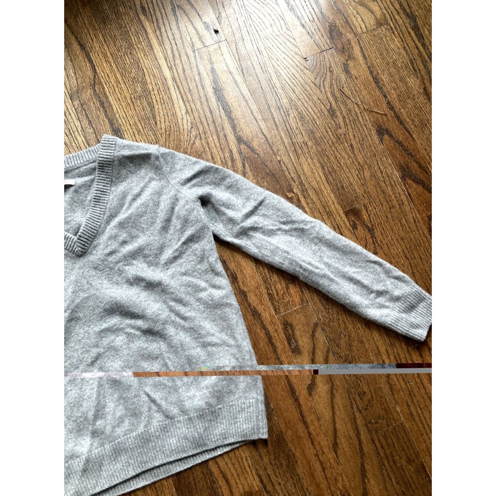Outerknown VINTAGE OuterKnown Sweater Womens XS Gray V Neck Pullover Cashmere Knit Long Sleeve Casual Workwear - Womens XS Gray Cashmere Knit Pullover V-Neck Size XS / US 0-2 / IT 36-38 - 3 Thumbnail
