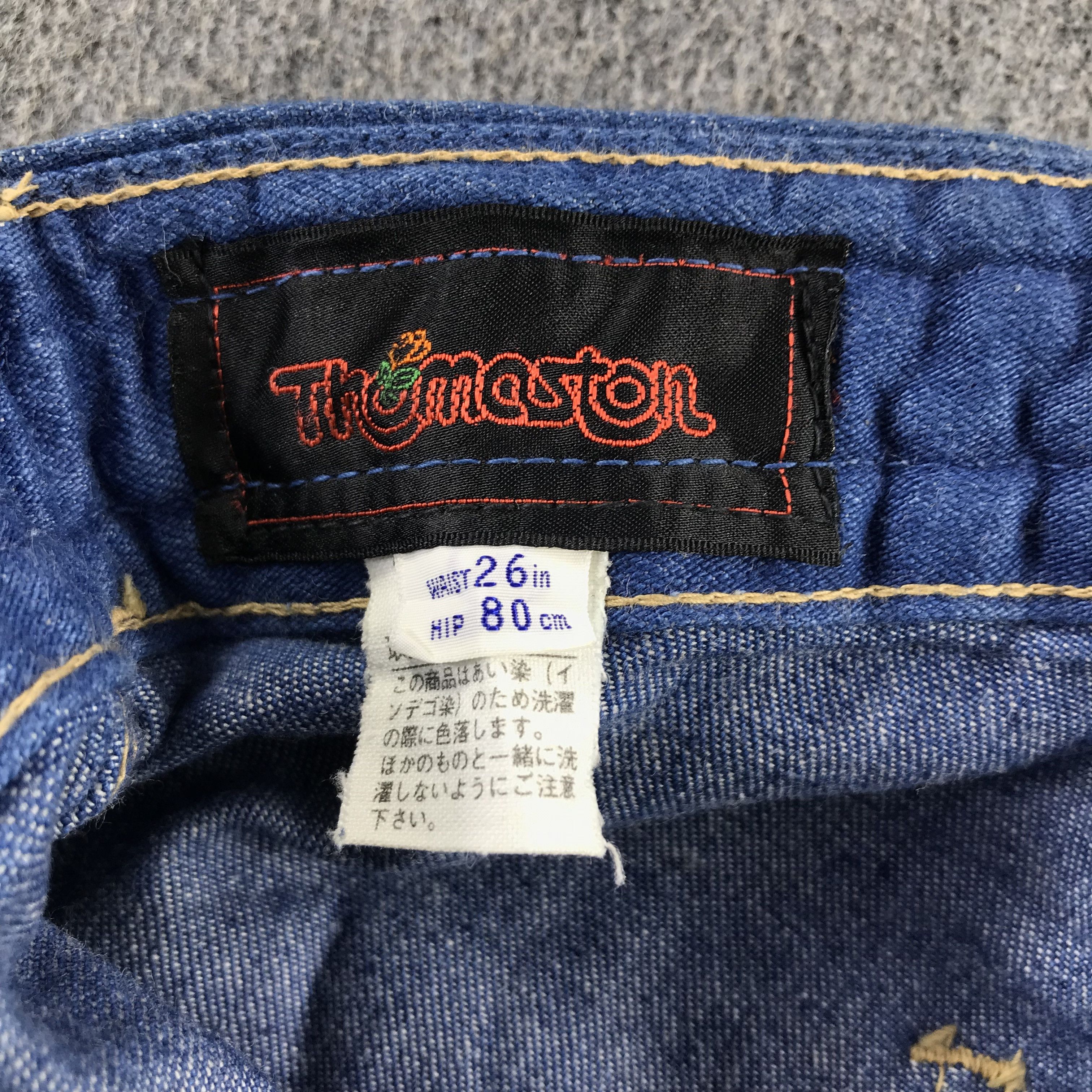 Japanese Brand Vintage Thomaston Flare Jeans Bell Bottom Denim KJ3389 Size 23" - 8 Thumbnail