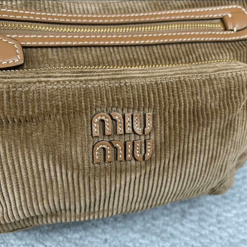 Miu Miu Miu Miu Corduroy Vintage Pocket Handbag Size ONE SIZE - 20 Thumbnail