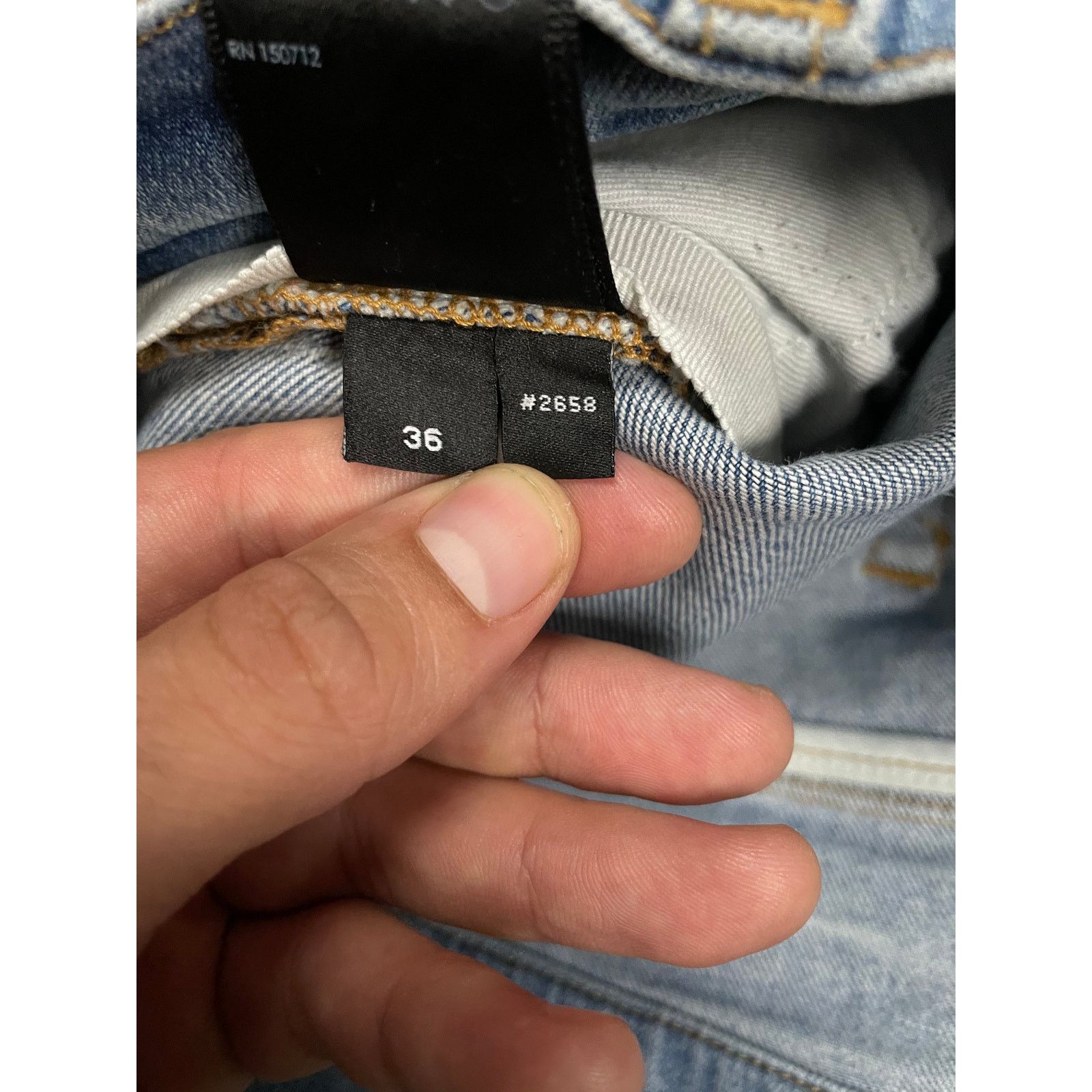 Amiri Amiri MX1 Light Wash Cheetah Patch 36 Used Size US 36 / EU 52 - 7 Thumbnail