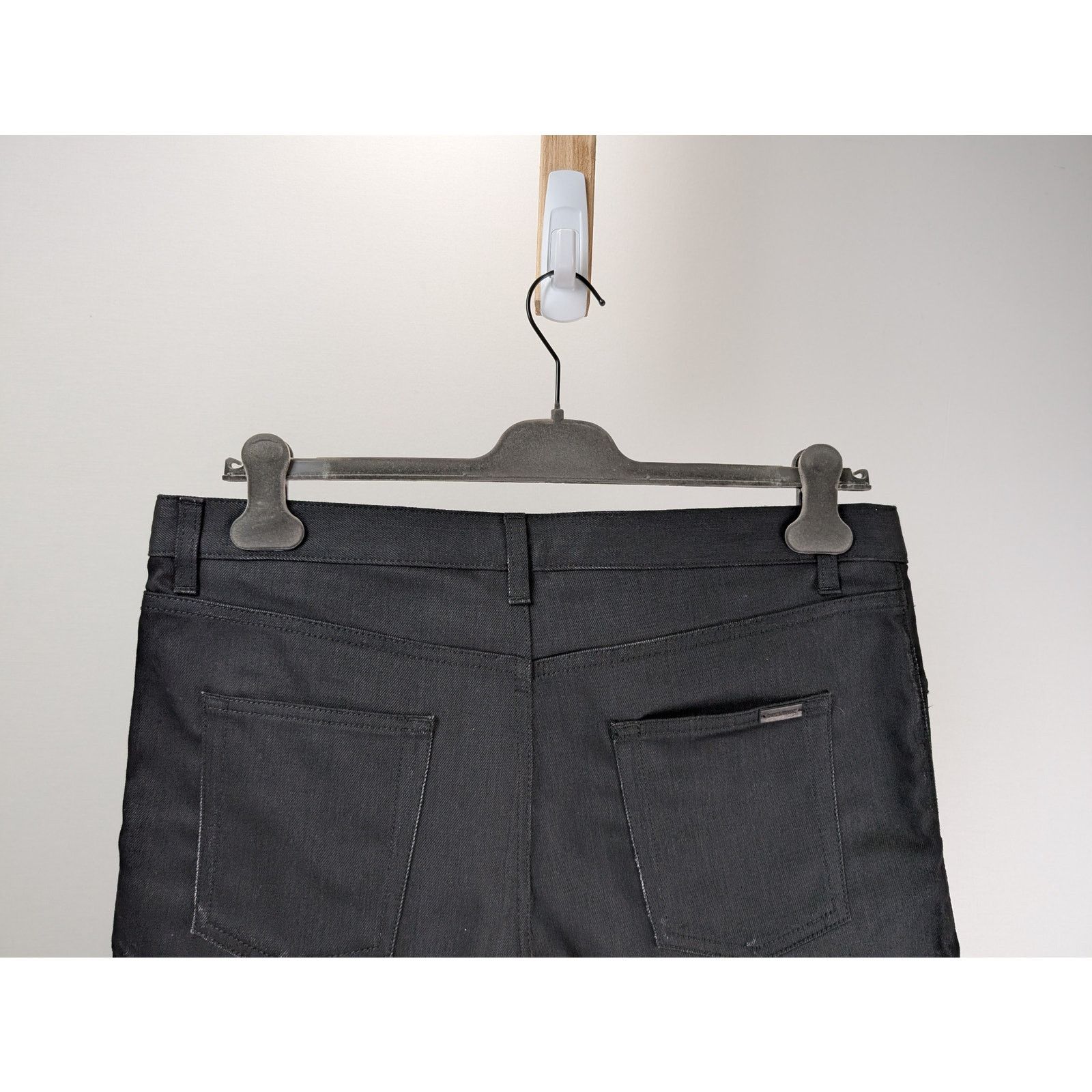 Saint Laurent Paris o1rshd1 Denim Short Straight in Used Black Size US 34 / EU 50 - 8 Thumbnail