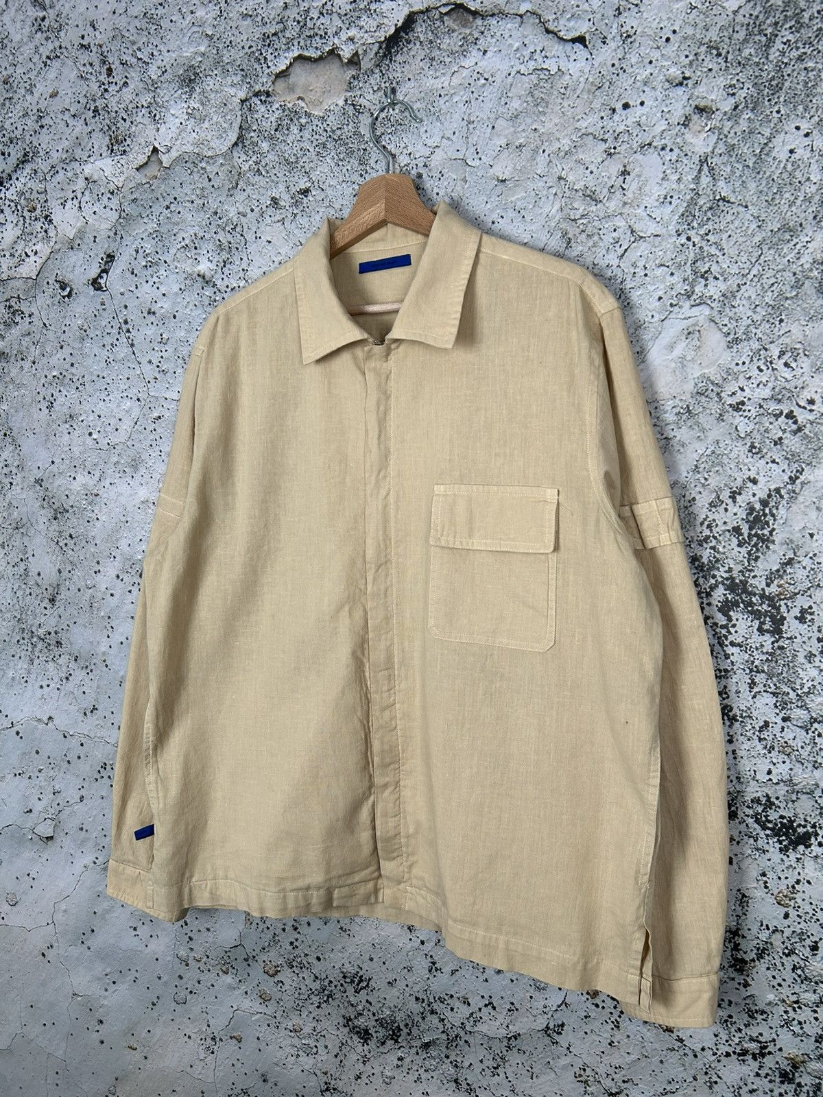 Other Vintage Linen Overshirt Zip Light Jacket Streetwear Size US L / EU 52-54 / 3 - 2 Thumbnail