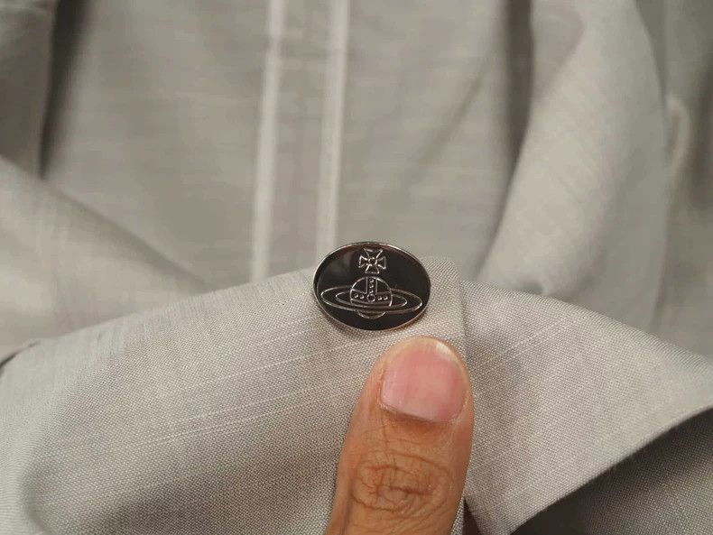 Vivienne Westwood Vivienne Westwood Ice gray love collar suit jacket Size XS / US 0-2 / IT 36-38 - 2 Thumbnail
