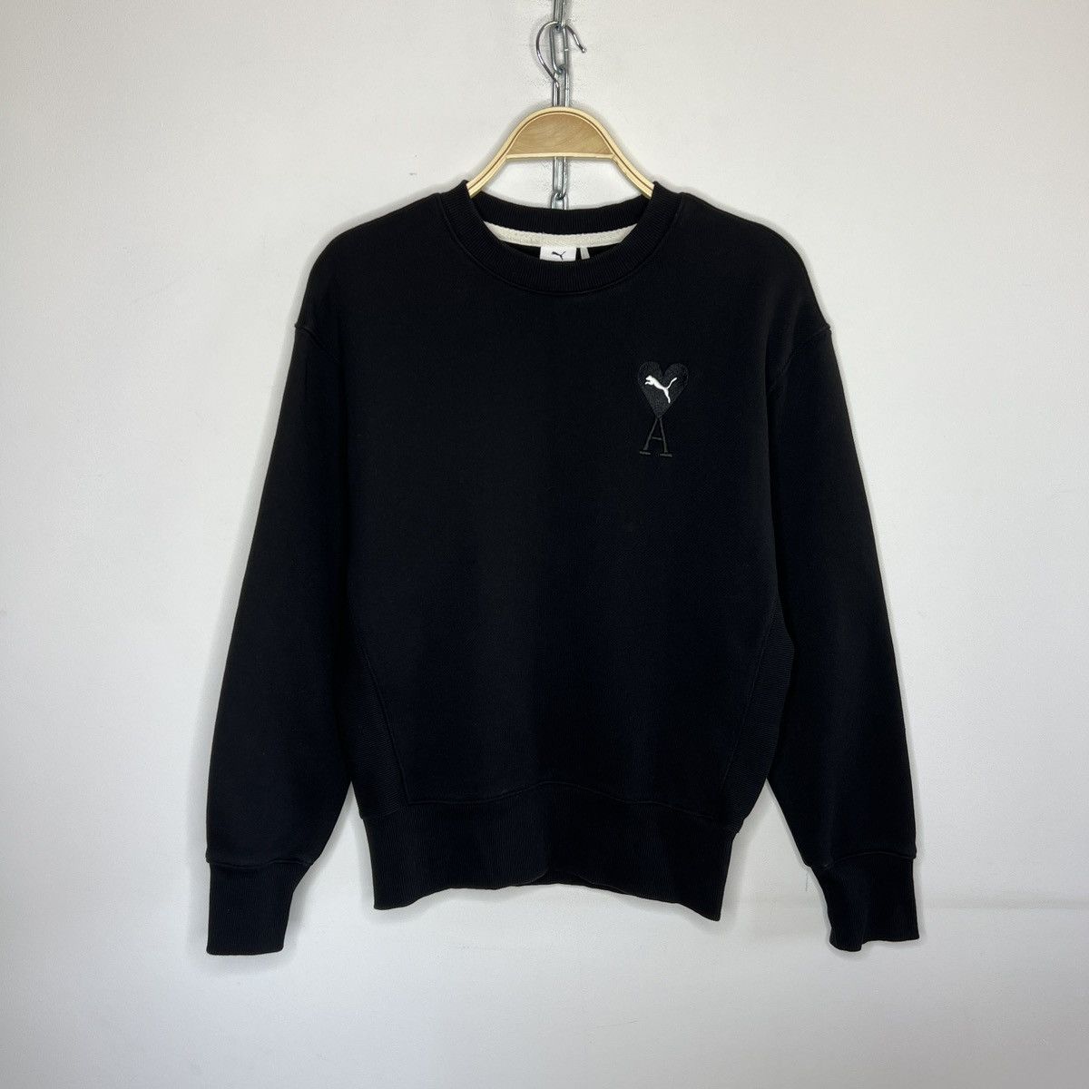 AMI Puma x AMI Black Crewneck Sweatshirt Size S Mens Size US S / EU 44-46 / 1 - 1 Thumbnail