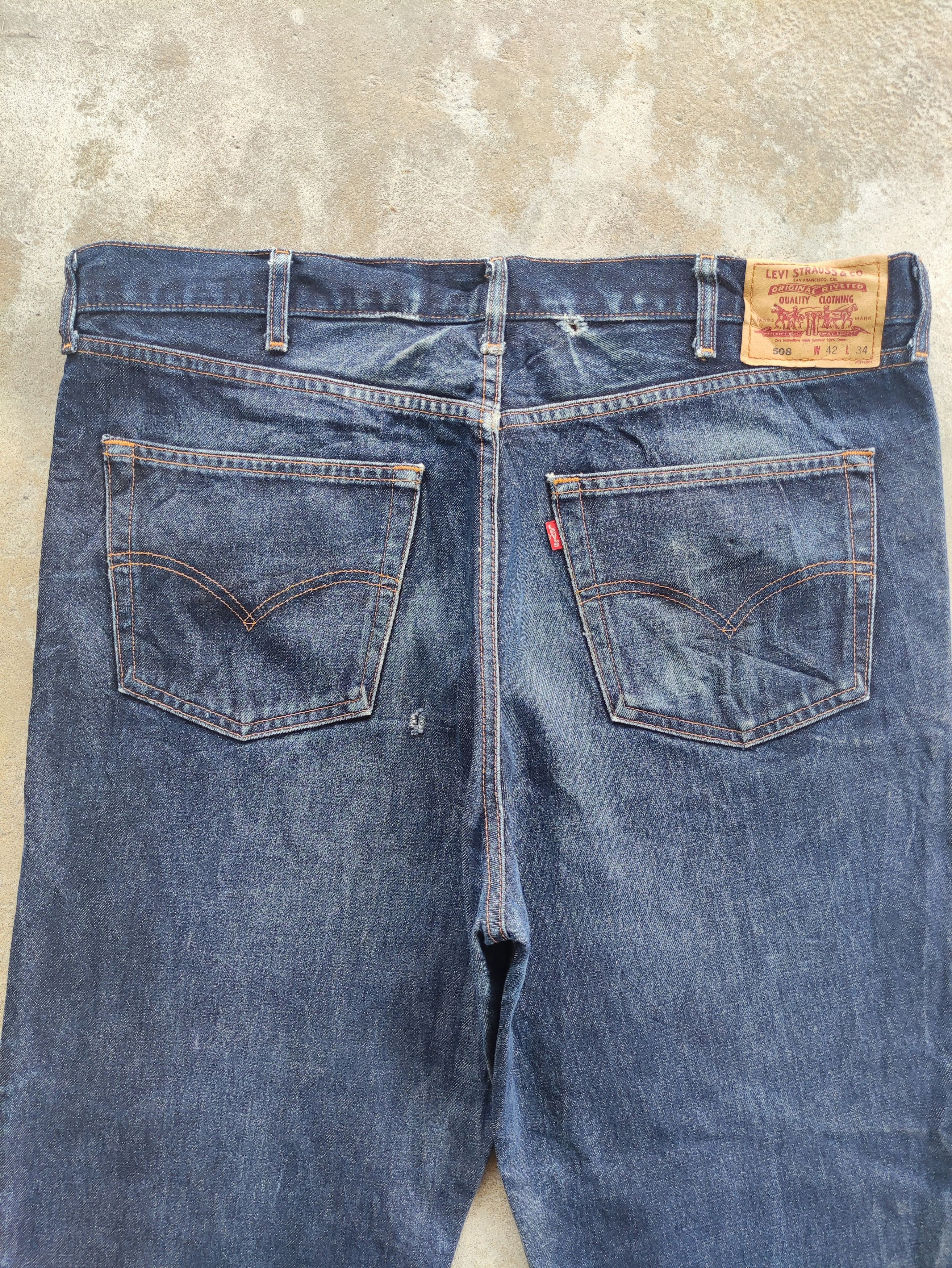 Levi's Vintage Levi's Brand Baggy Denim Distressed Pants Size US 42 / EU 58 - 10 Thumbnail