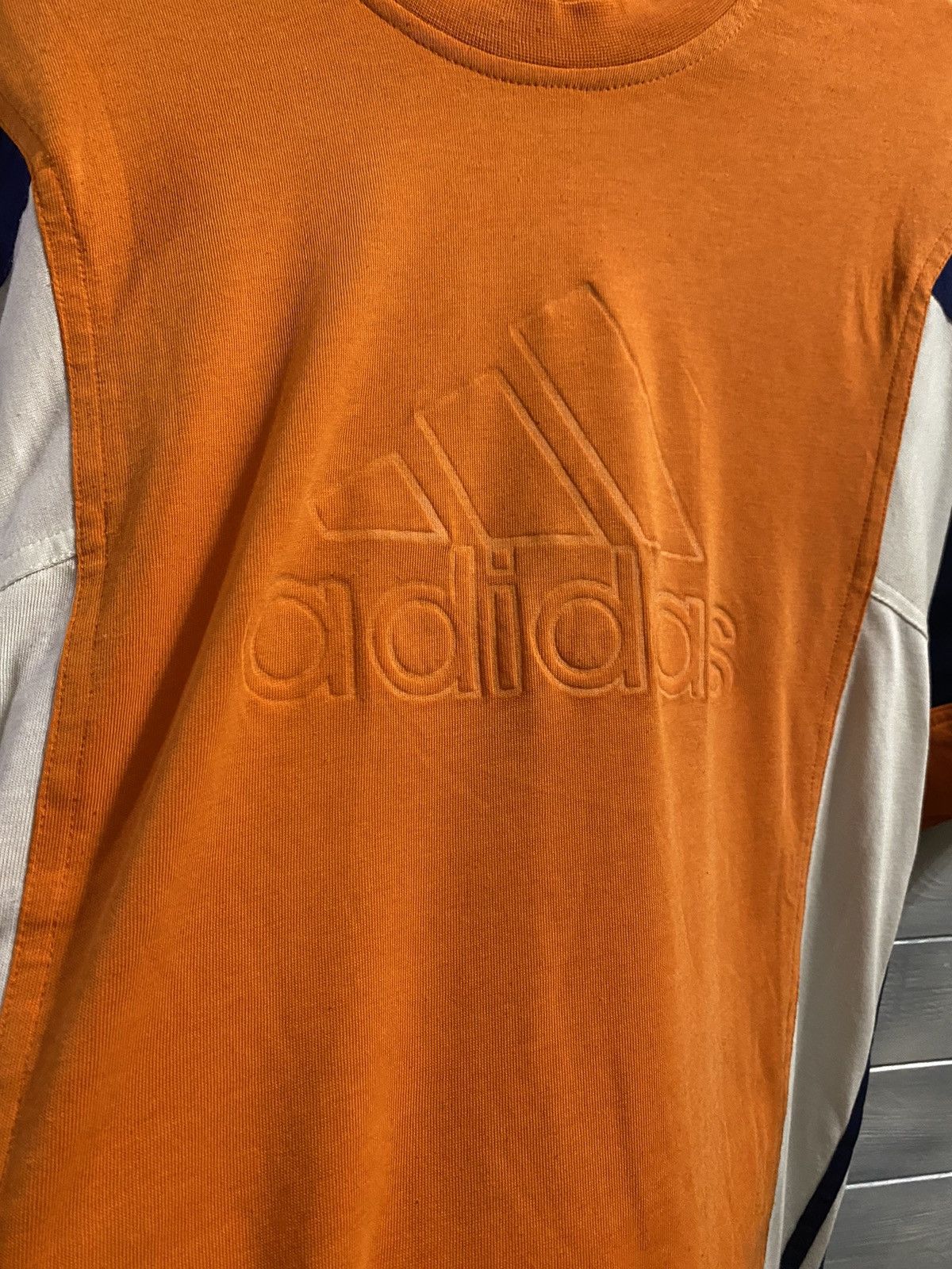 Adidas Rare Vintage T-Shirt Adidas Triples Centr Logo. Size US M / EU 48-50 / 2 - 2 Thumbnail