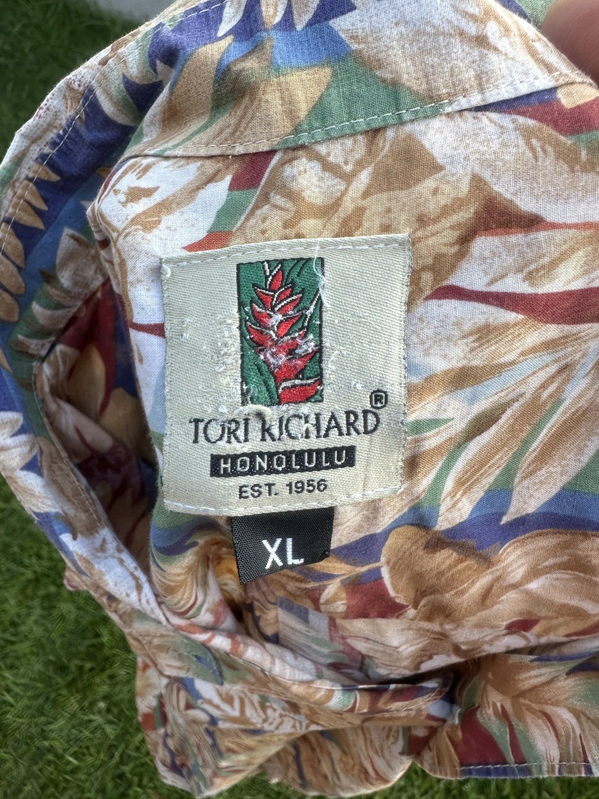 Tori Richard PreOwned Tori Richard Hawaiian Print Multicolored Men's XL Size US XL / EU 56 / 4 - 4 Thumbnail