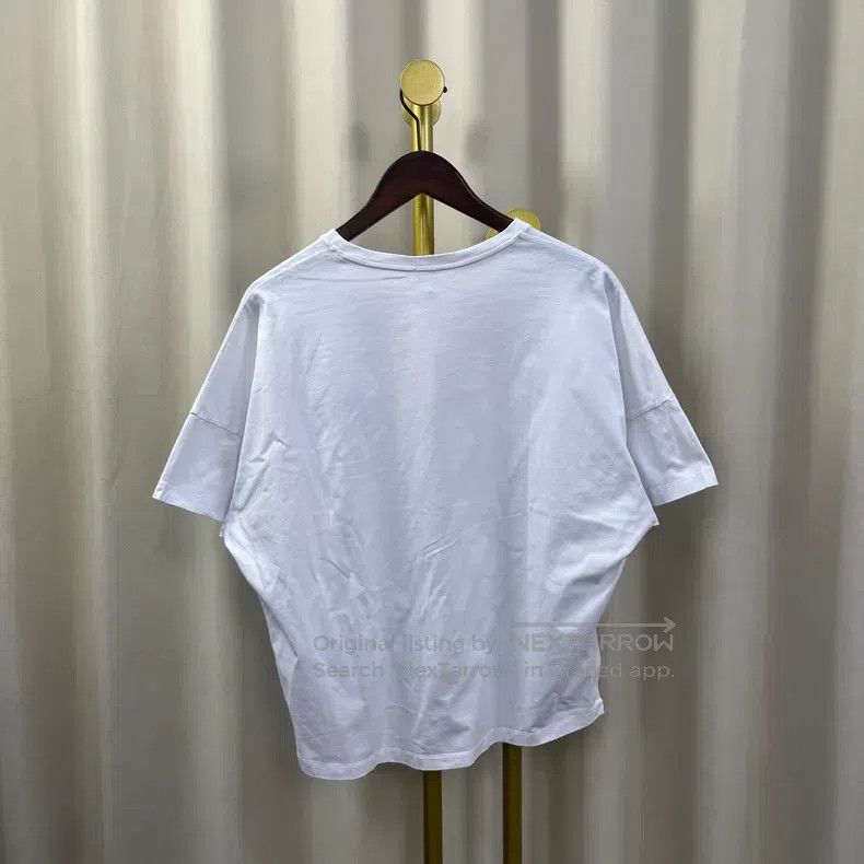 Loewe Loewe White Short-sleeve with Small Logo Size XS / US 0-2 / IT 36-38 - 2 Thumbnail