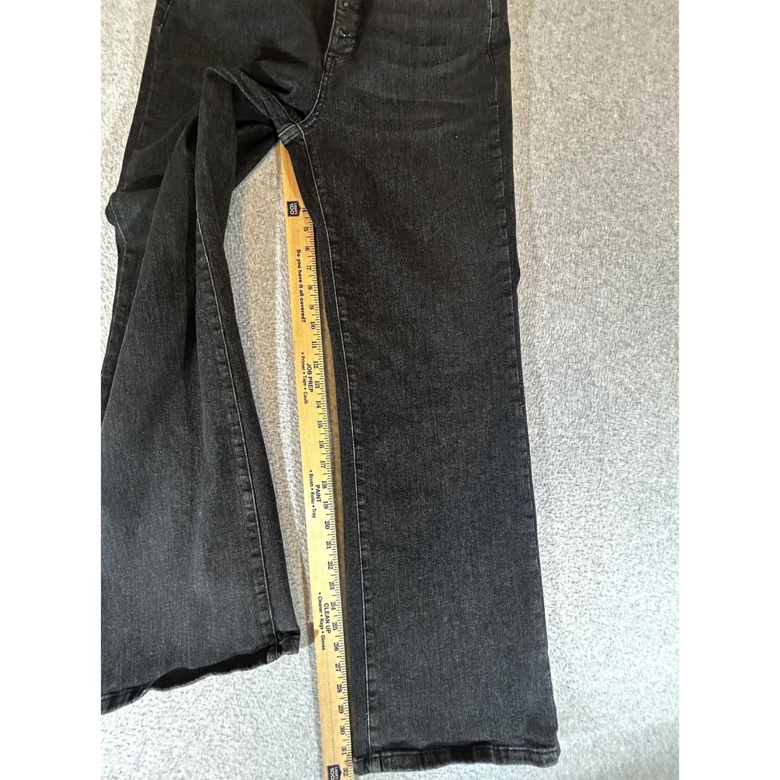 Vintage VINTAGE Judy Blue Jeans Womens 11/30 Wide-Leg High Waist Baggy Stretch Grunge Y2K Junior Size 32" / US 10 / IT 46 - 3 Thumbnail