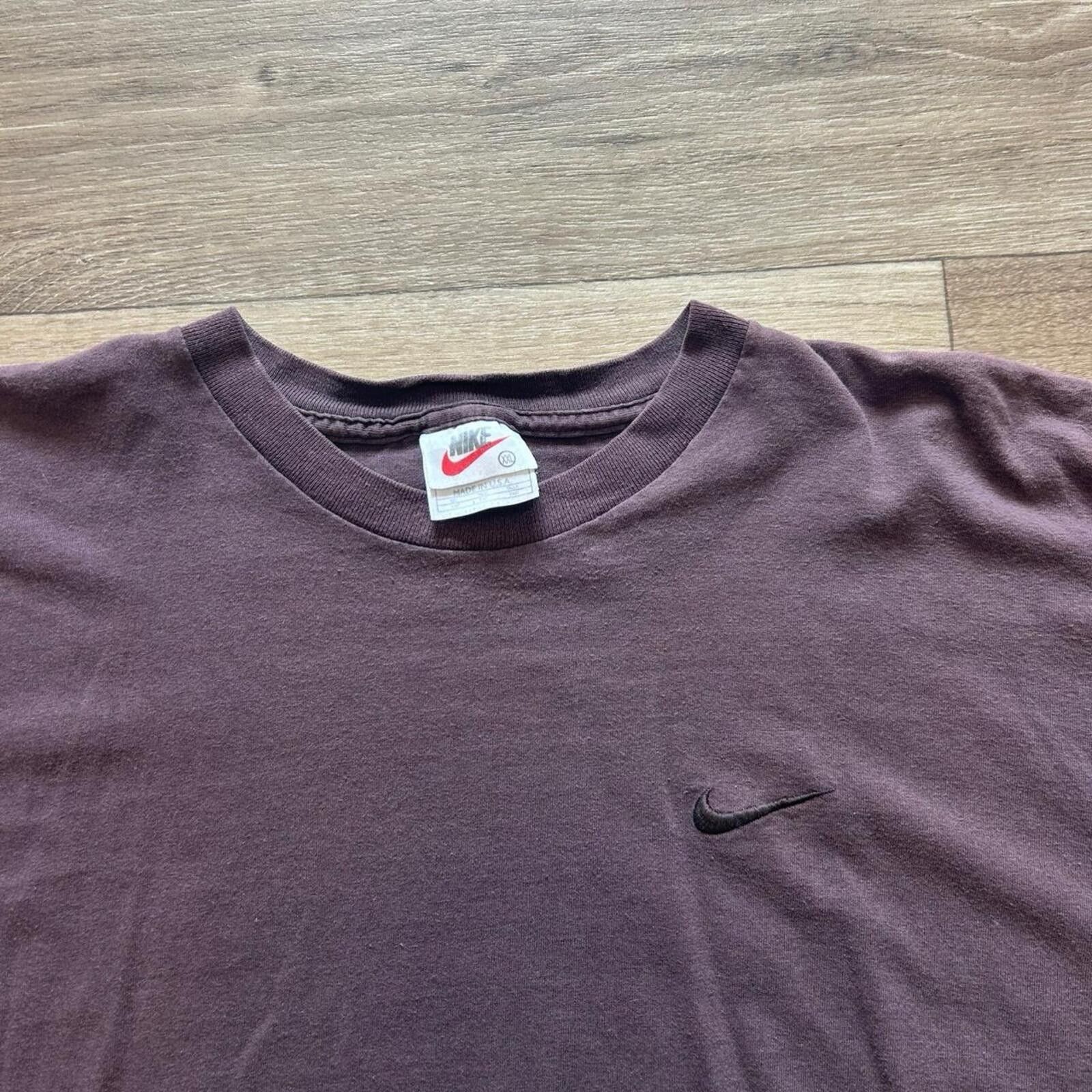 Nike Vintage Nike Men's Brown T shirt Size US XXL / EU 58 / 5 - 3 Thumbnail
