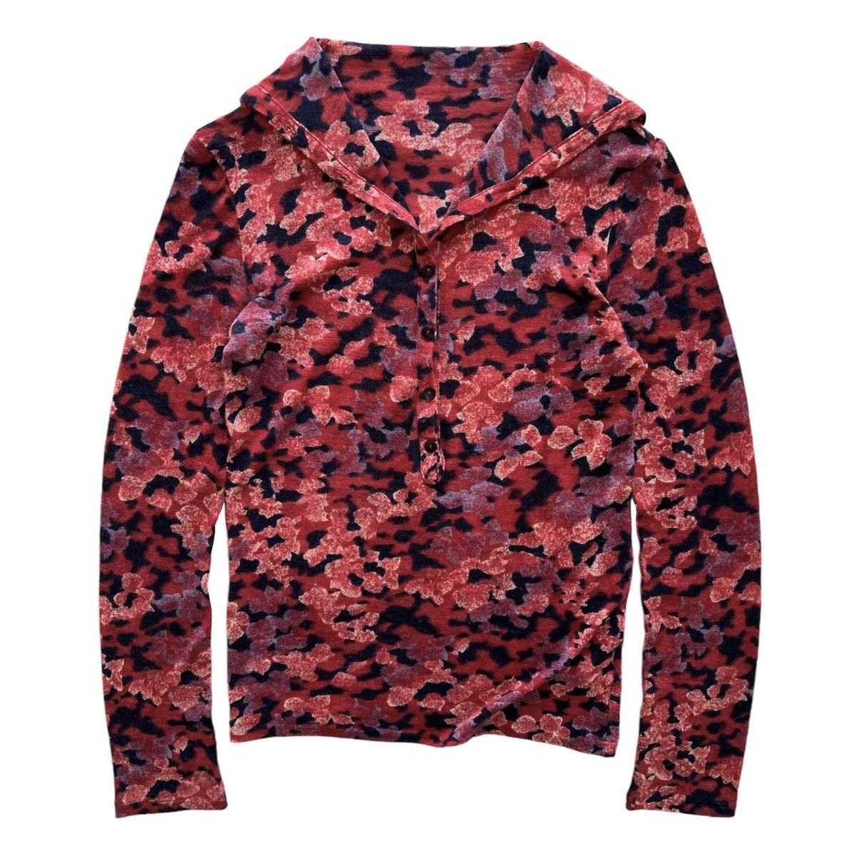 Y's × Yohji Yamamoto I Wish Y’s Bis Floral Pullover Shirt Size S / US 4 / IT 40 - 1 Thumbnail