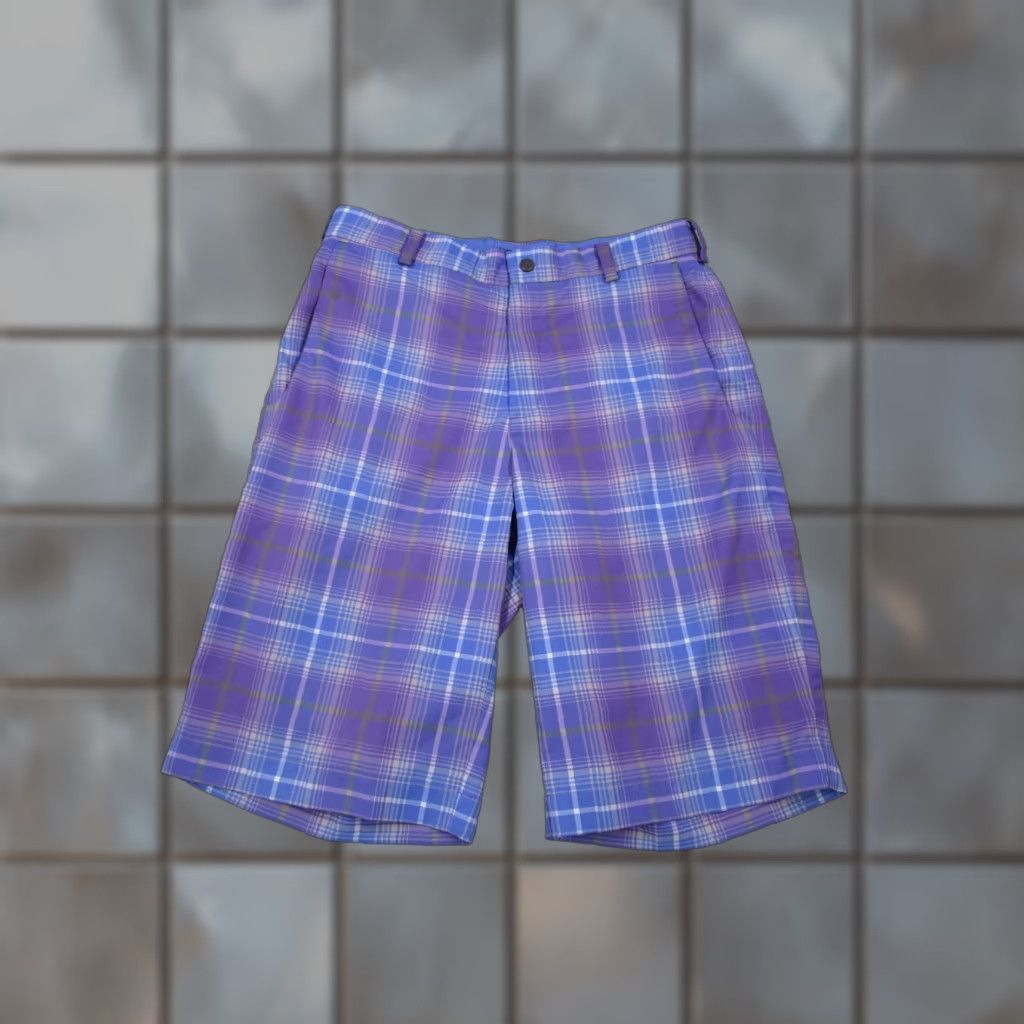 Nike Nike Golf Shorts Mens 30 Blue Check Dri-Fit Core 11" Walk Resort Casual Travel Size US 30 / EU 46 - 1 Thumbnail