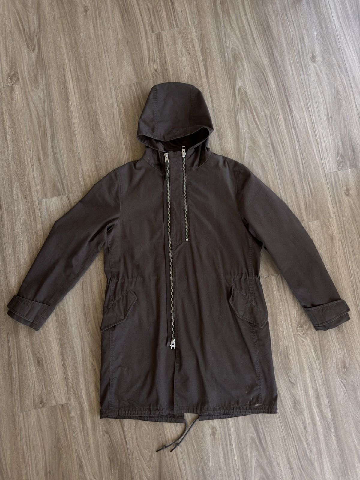 Allsaints Fishtail Cargo Parka Jacket Dark Brown Size US M / EU 48-50 / 2 - 5 Thumbnail